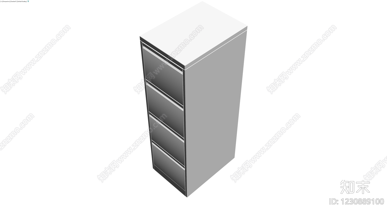 四斗柜灰模模型3D模型下载【ID:1230889100】