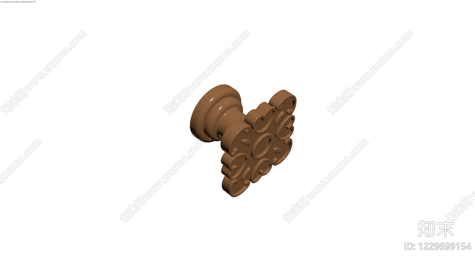 巧克力色浮雕装饰挂件3D模型下载【ID:1229699154】