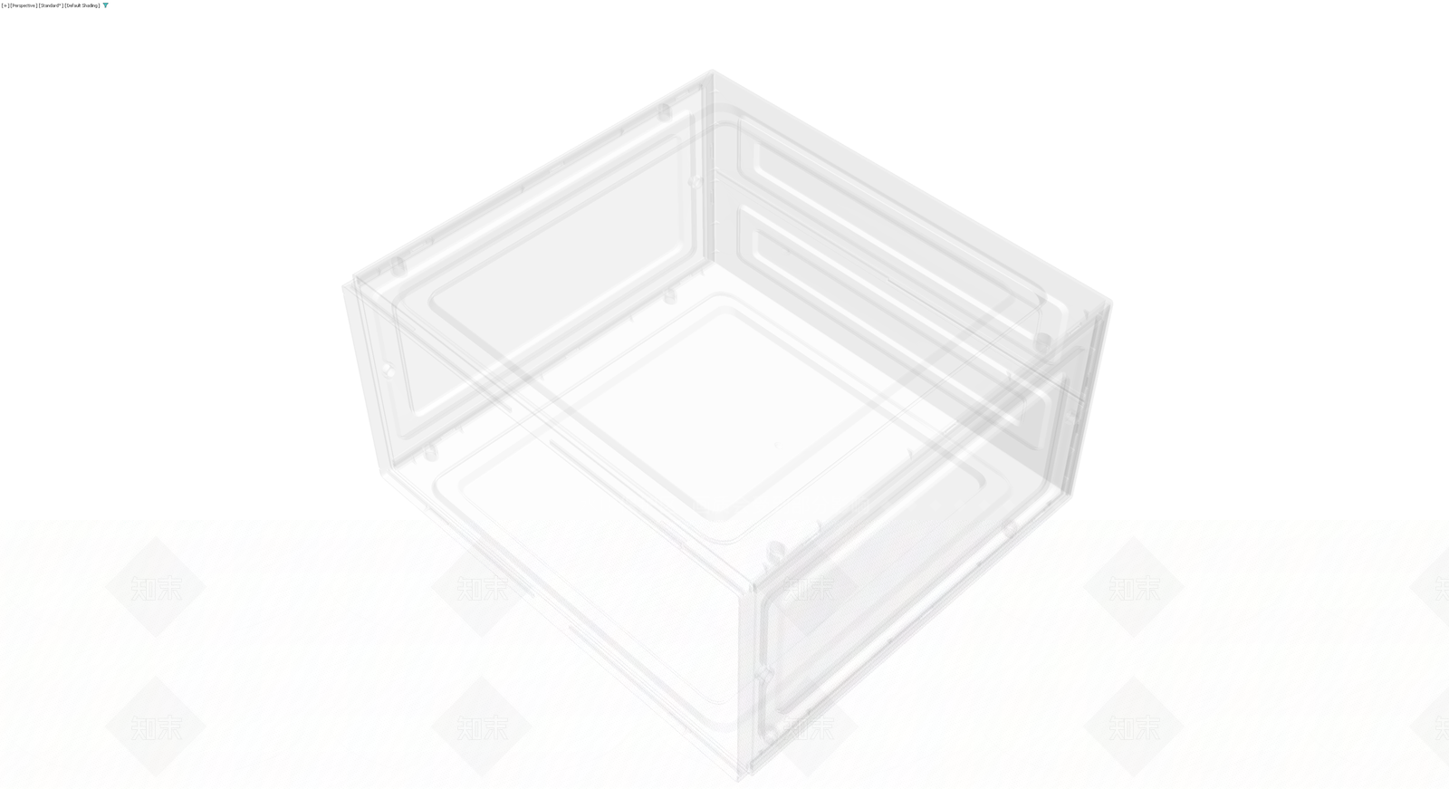 透明塑料收纳盒3D模型下载【ID:1230555448】