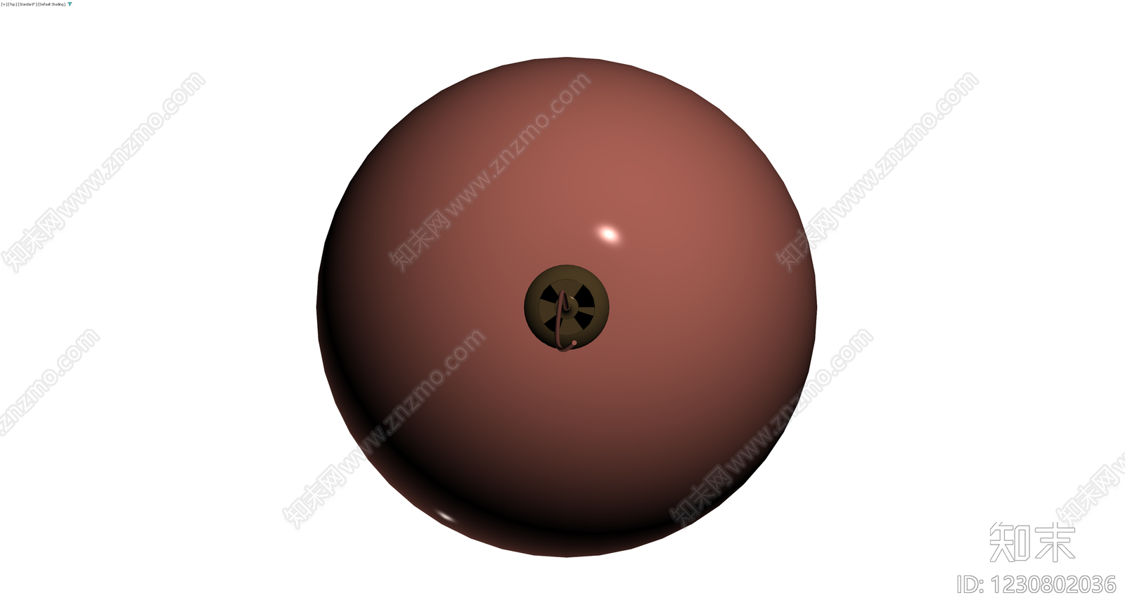 红棕色圆球吊灯3D模型下载【ID:1230802036】