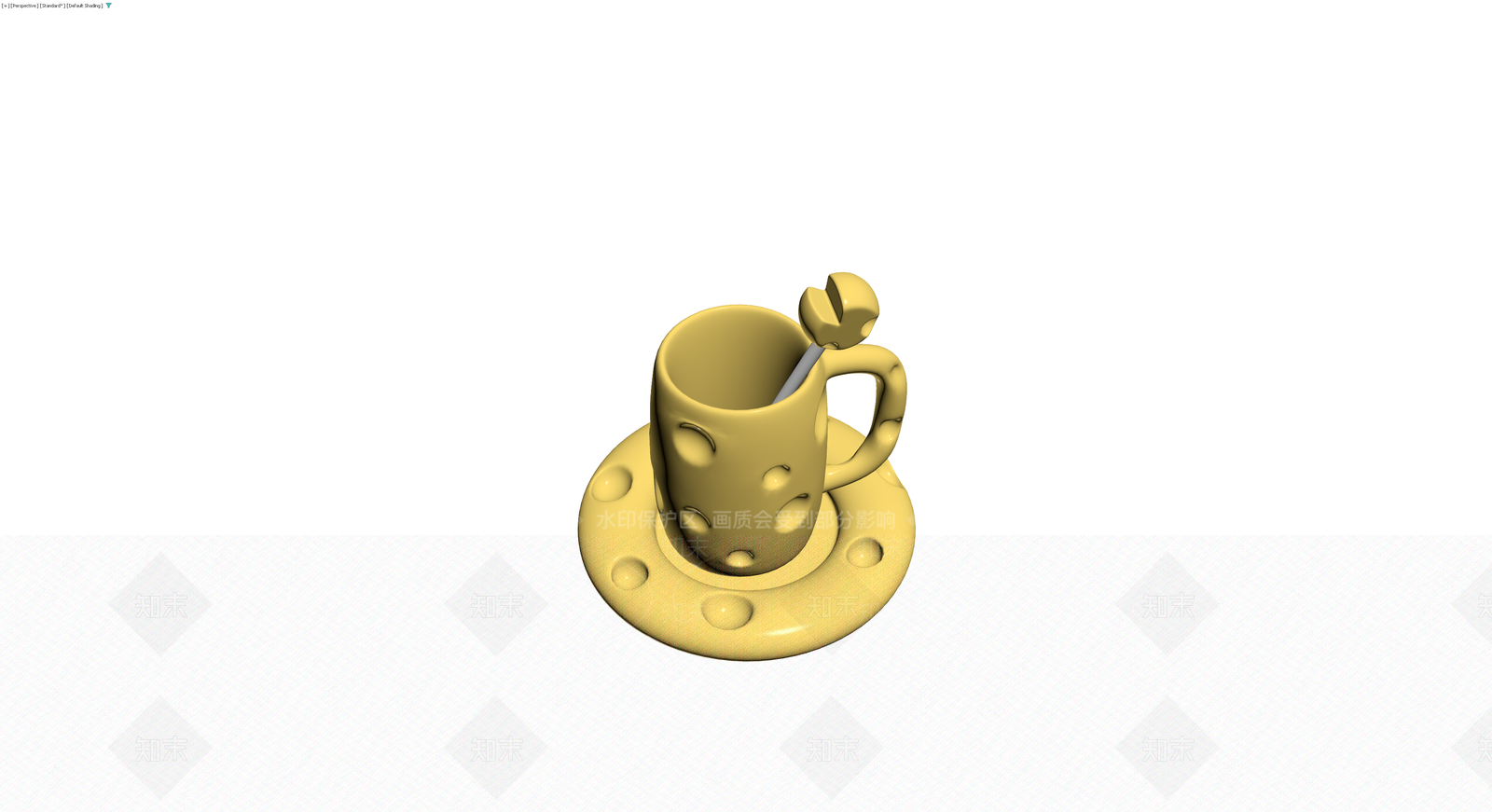 奶酪造型马克杯套装3D模型下载【ID:1230757090】
