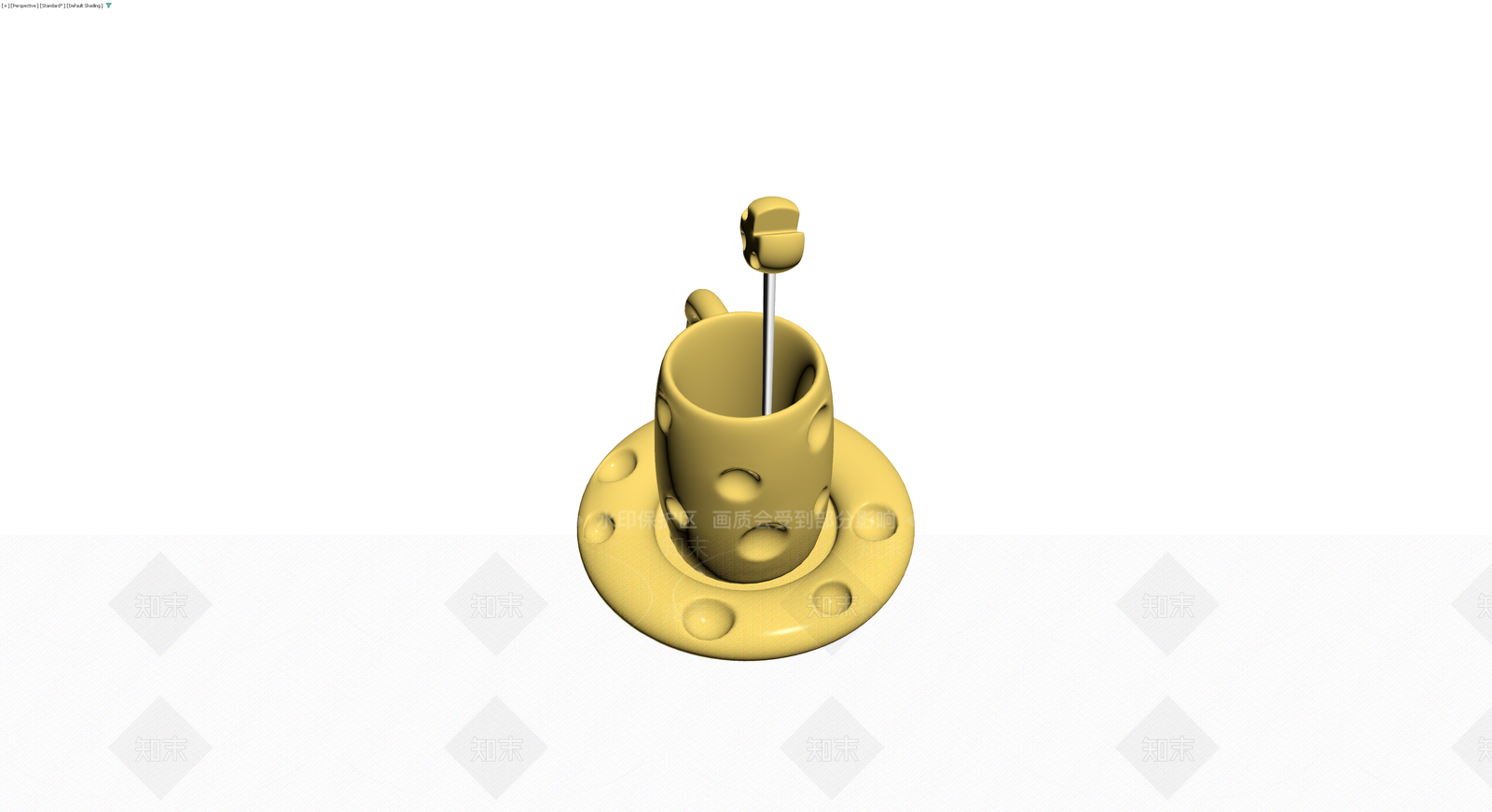 奶酪造型马克杯套装3D模型下载【ID:1230757090】