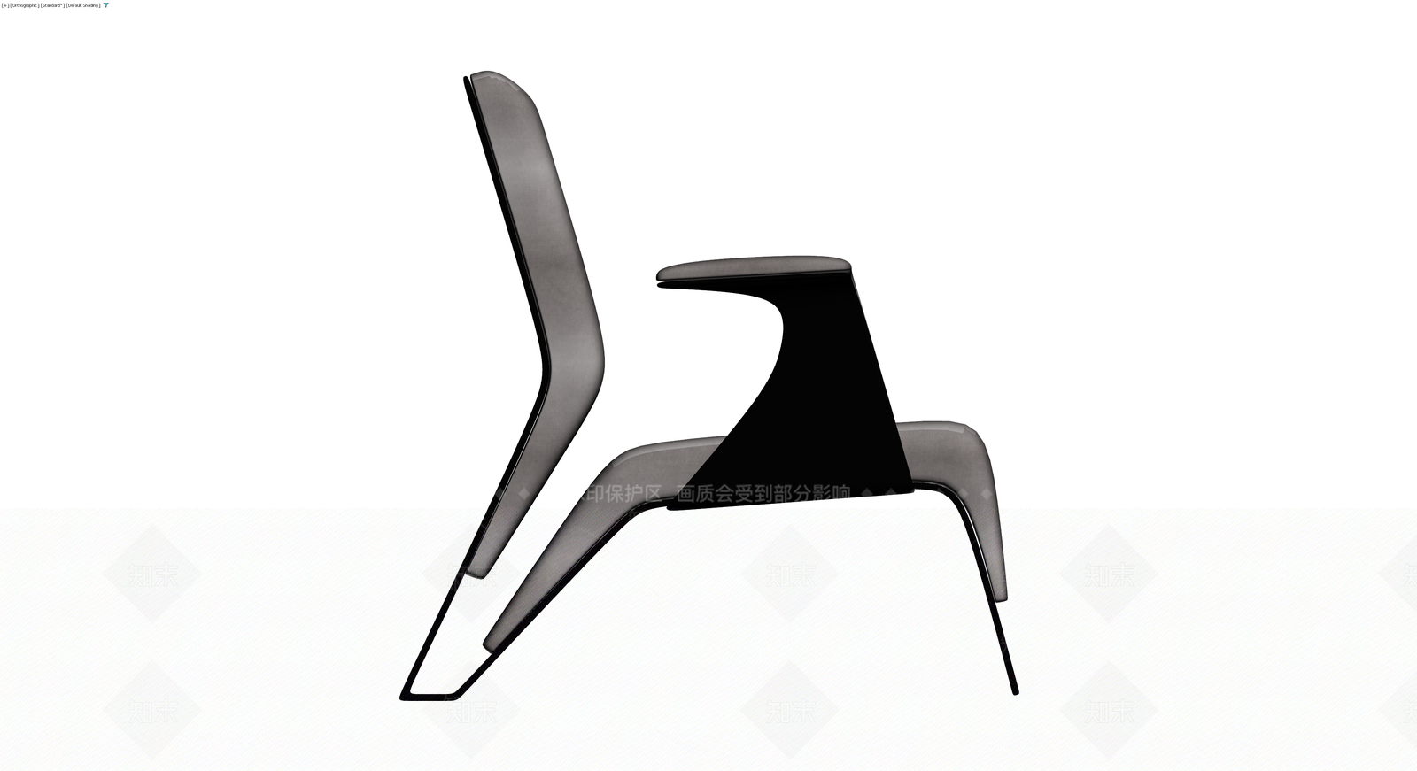 现代灰色扶手椅3D模型下载【ID:1230633567】