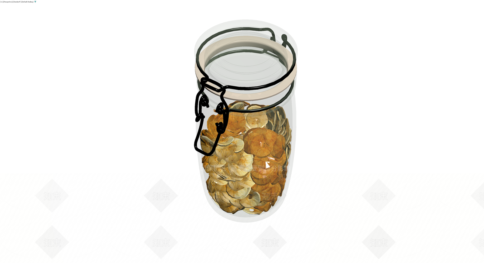 玻璃密封罐装薯片3D模型下载【ID:1230156226】