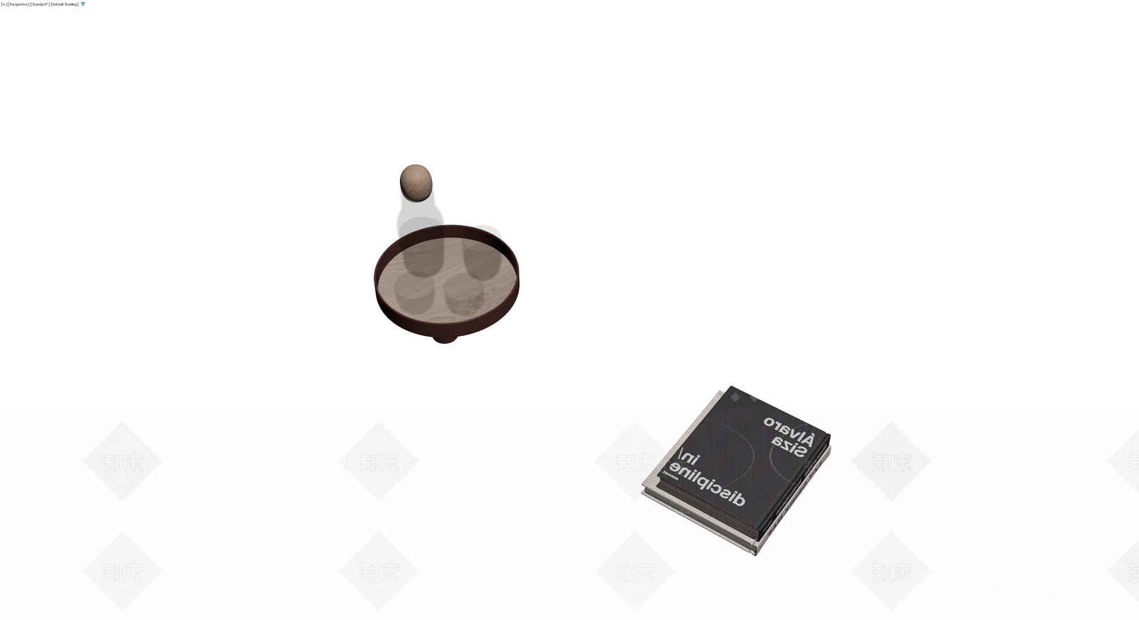书籍与托盘组合3D模型下载【ID:1230140415】