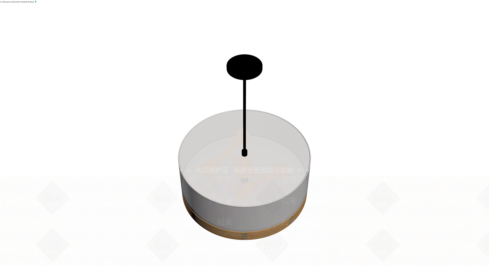 现代圆形吊灯3D模型下载【ID:1230558354】