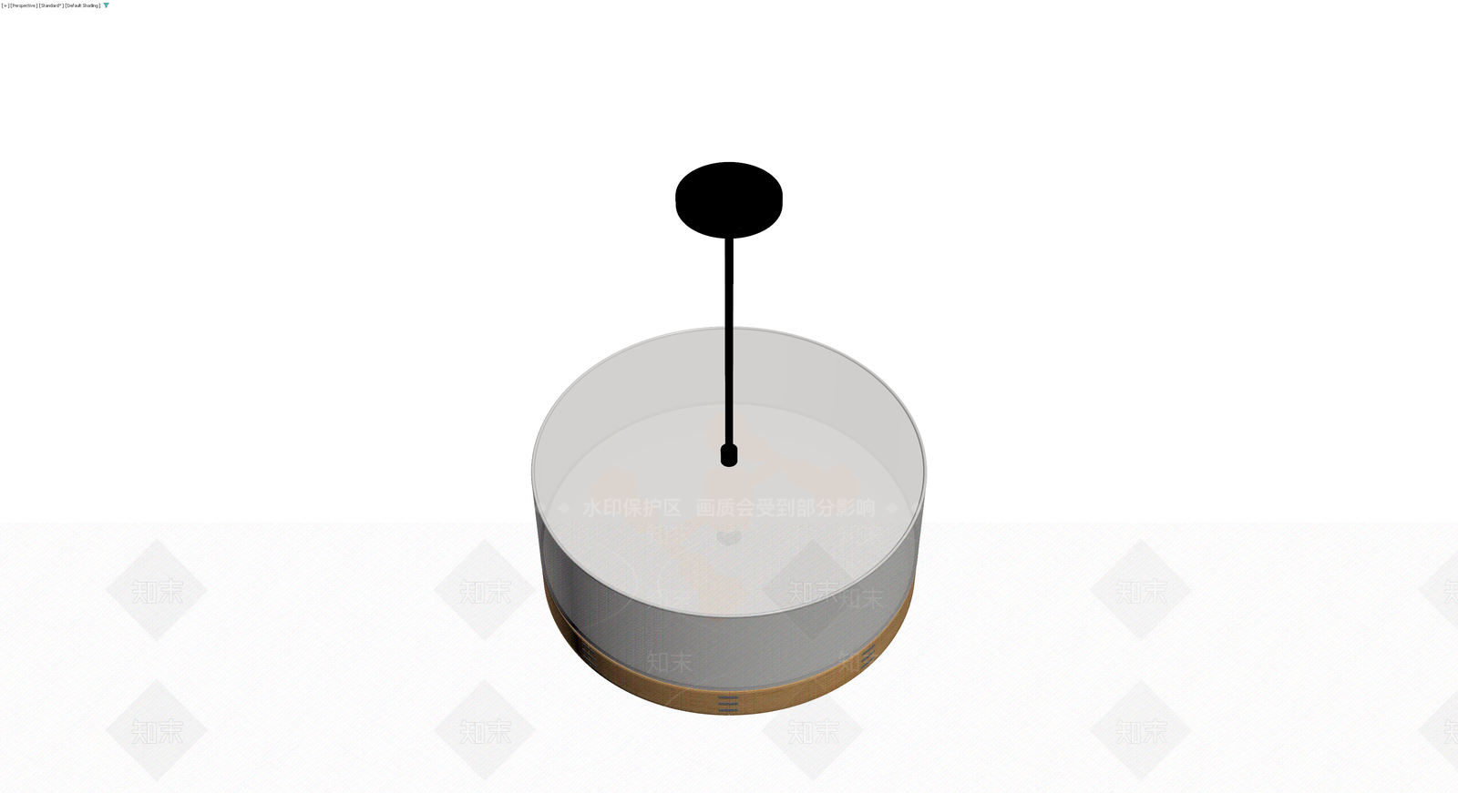 现代圆形吊灯3D模型下载【ID:1230558354】