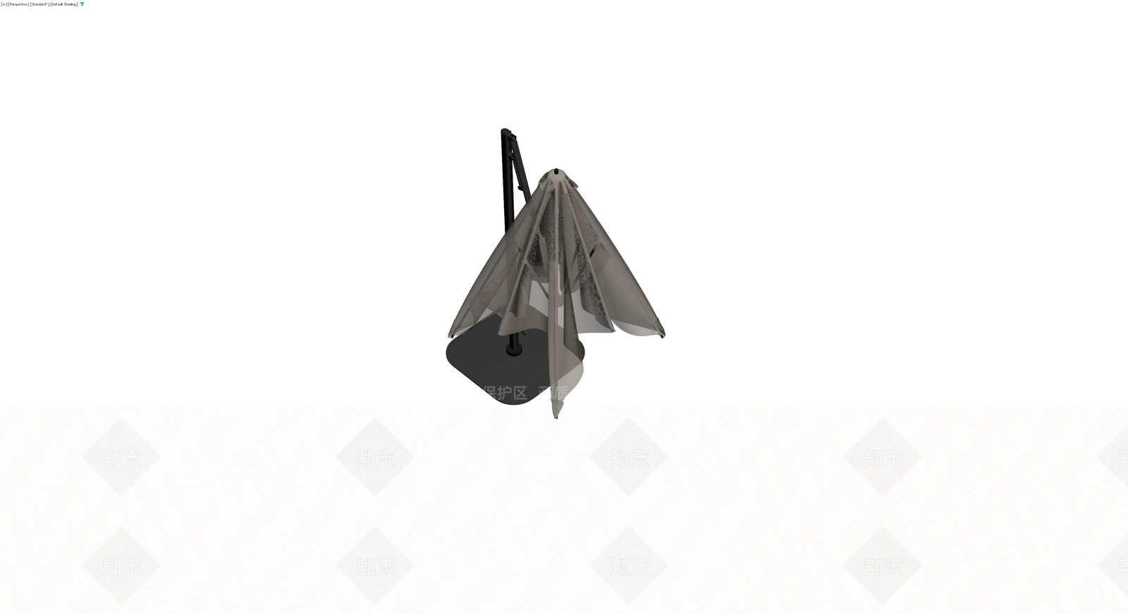 户外遮阳伞组件3D模型下载【ID:1229904294】