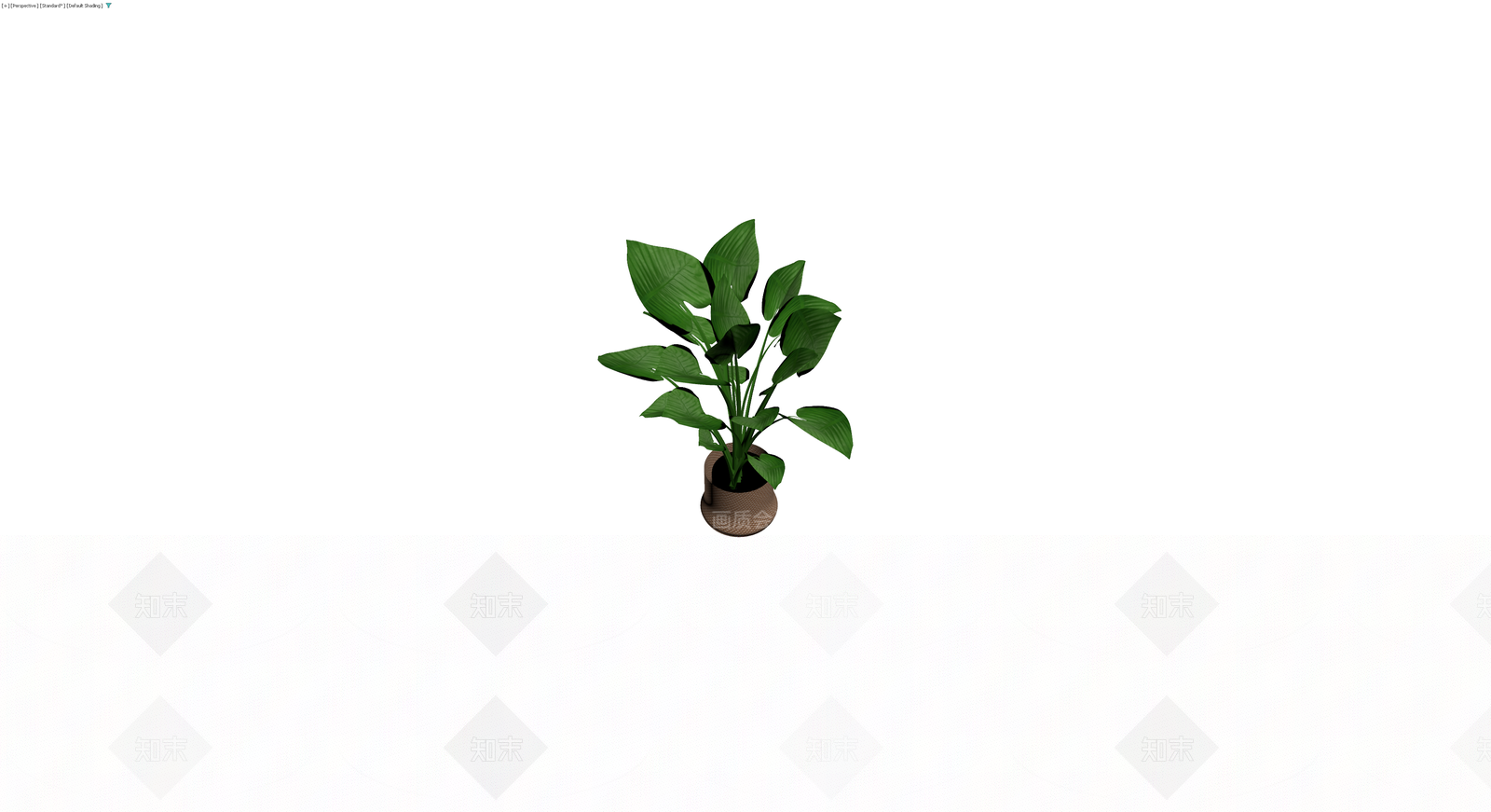 编织花盆绿植盆栽3D模型下载【ID:1230665213】