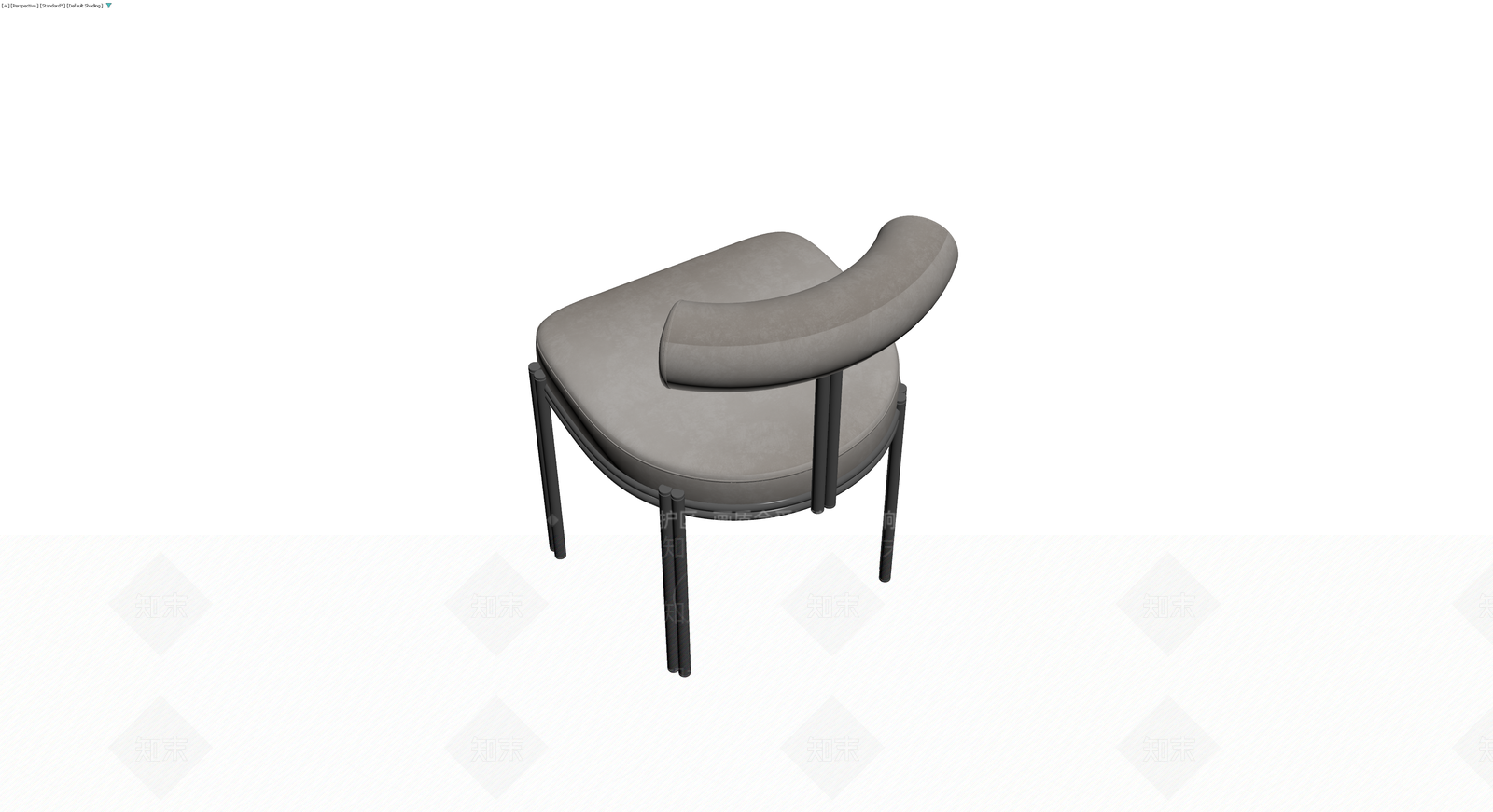 现代风格软包扶手椅3D模型下载【ID:1230624445】