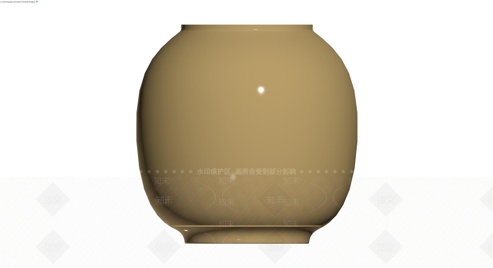 圆润造型陶罐3D模型下载【ID:1230762381】