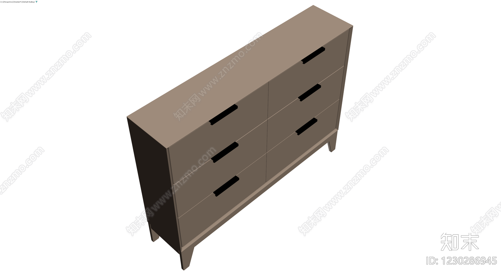 六斗柜灰色模型3D模型下载【ID:1230286945】