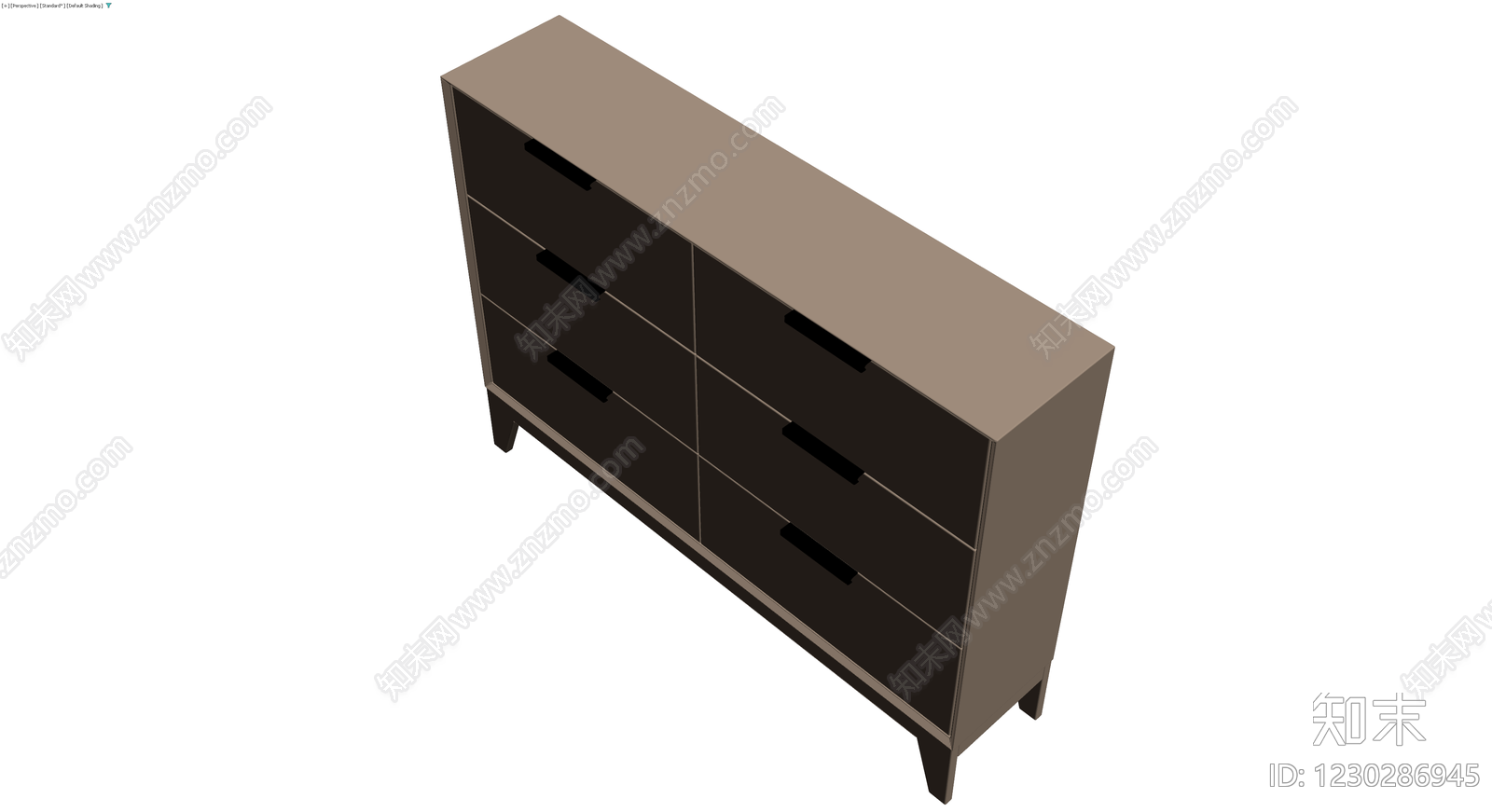 六斗柜灰色模型3D模型下载【ID:1230286945】