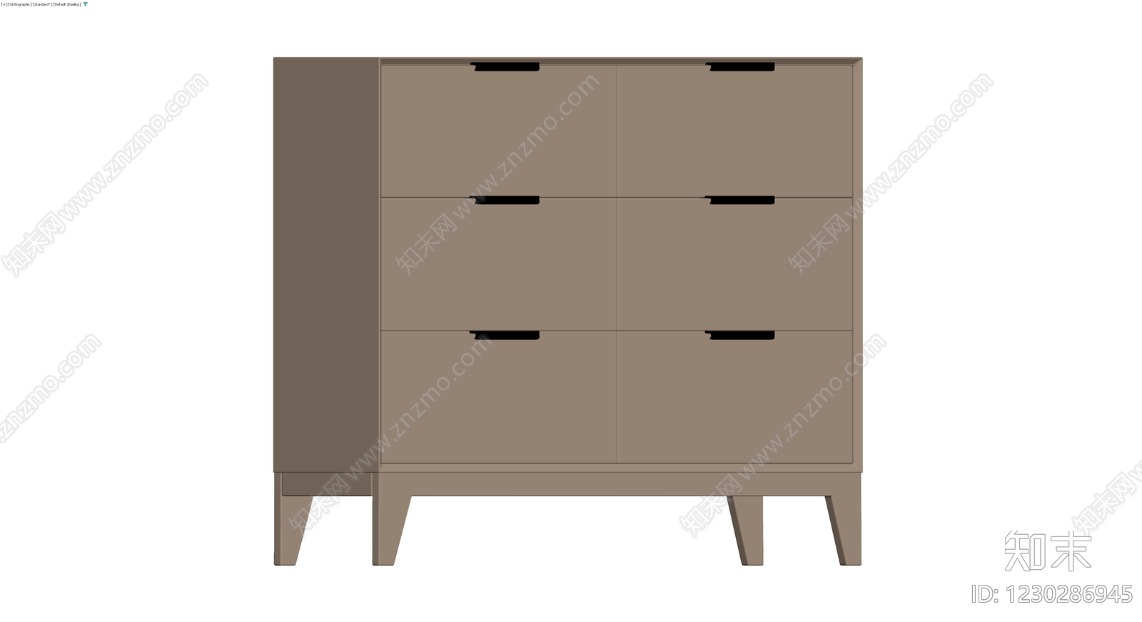 六斗柜灰色模型3D模型下载【ID:1230286945】