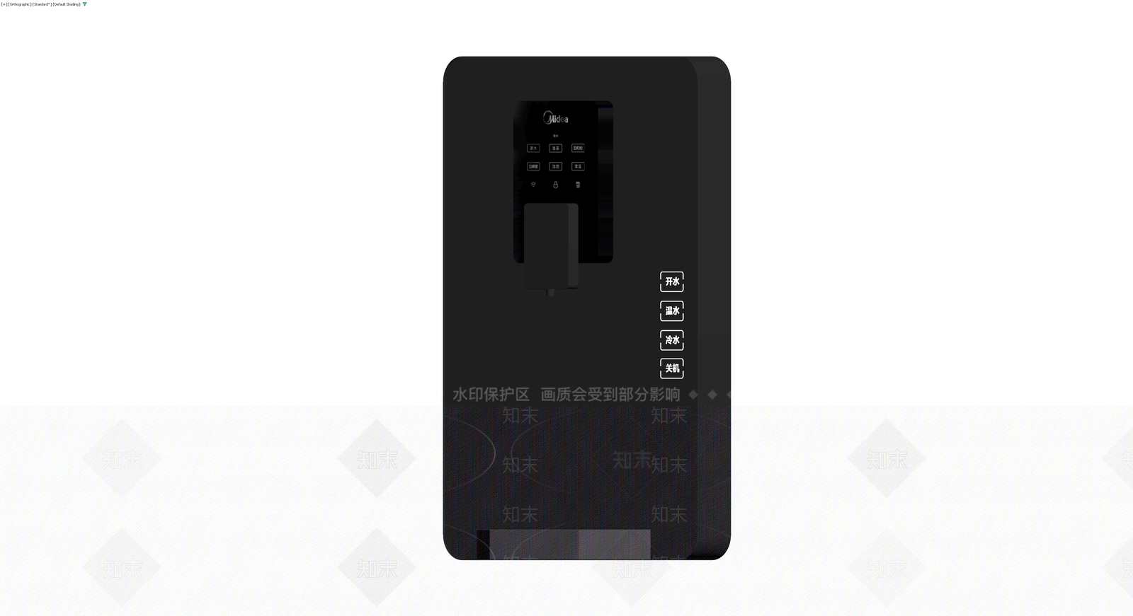 黑色智能管线机3D模型下载【ID:1229933128】