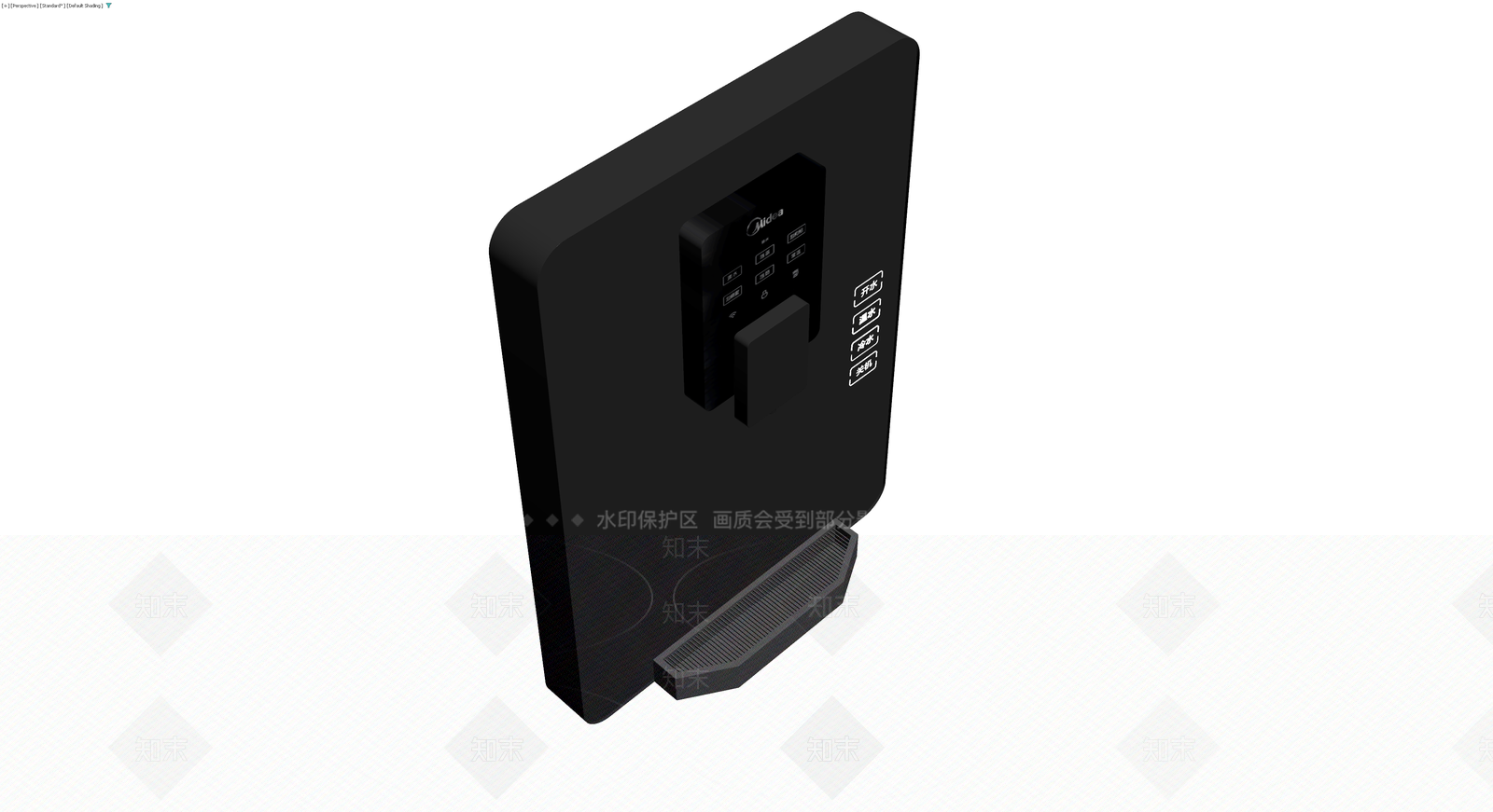 黑色智能管线机3D模型下载【ID:1229933128】