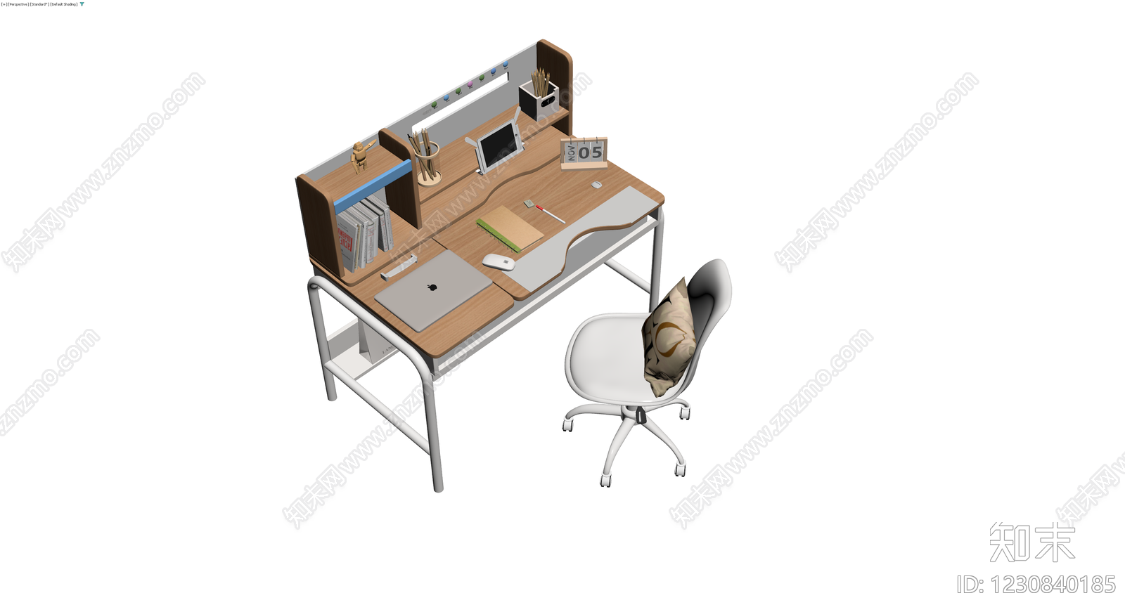 多功能书桌椅组合3D模型下载【ID:1230840185】