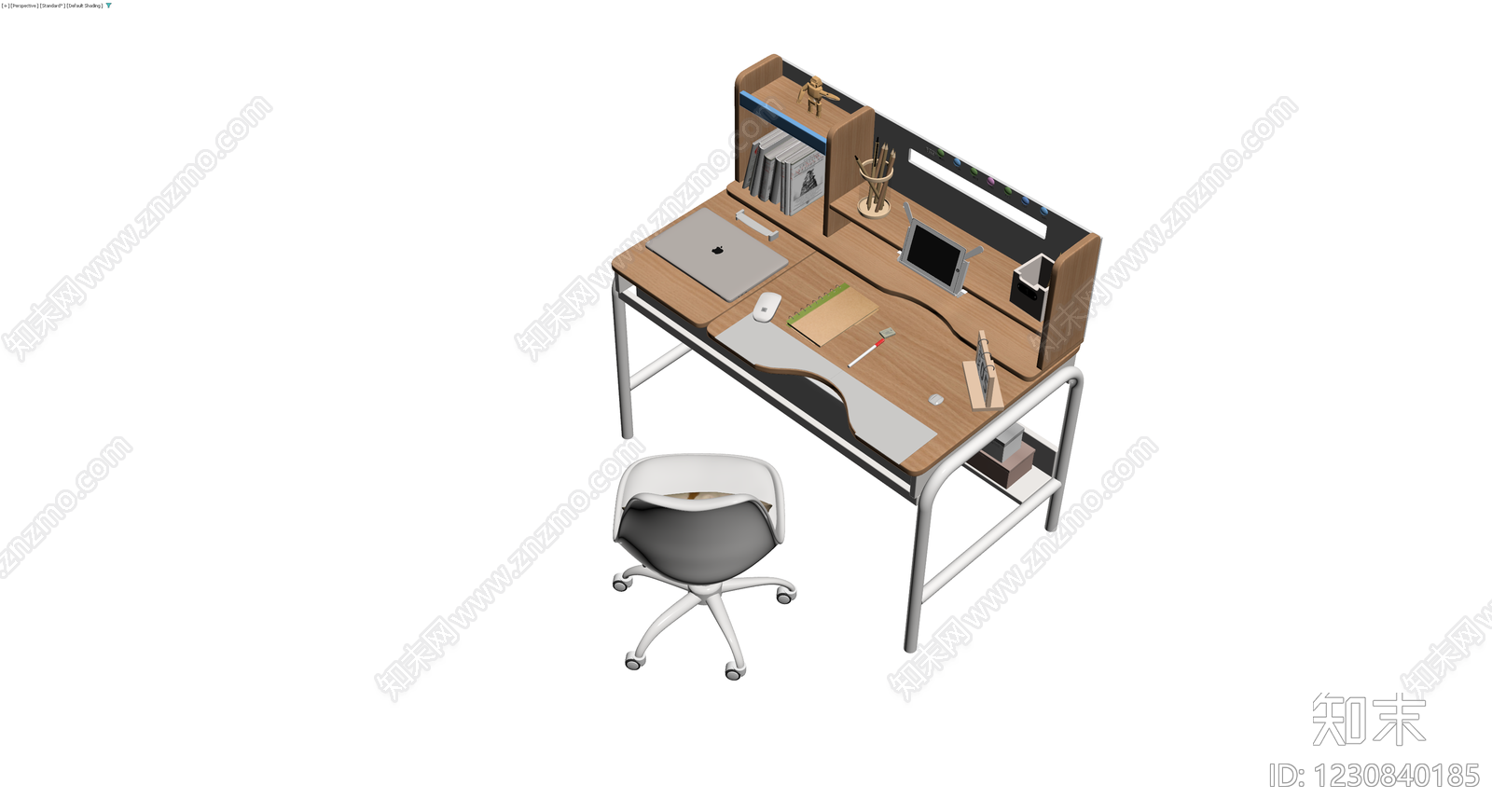 多功能书桌椅组合3D模型下载【ID:1230840185】