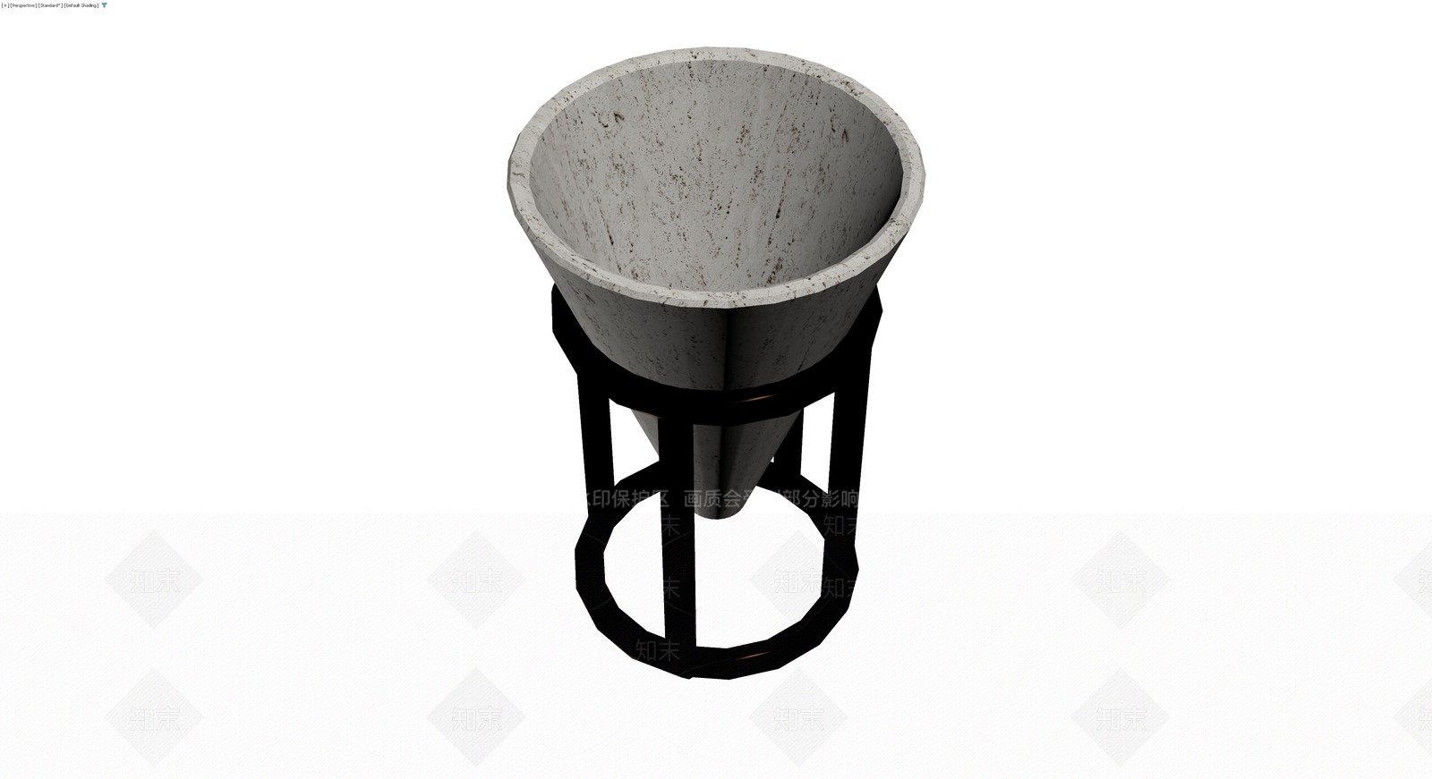 石质漏斗底座3D模型下载【ID:1230101628】
