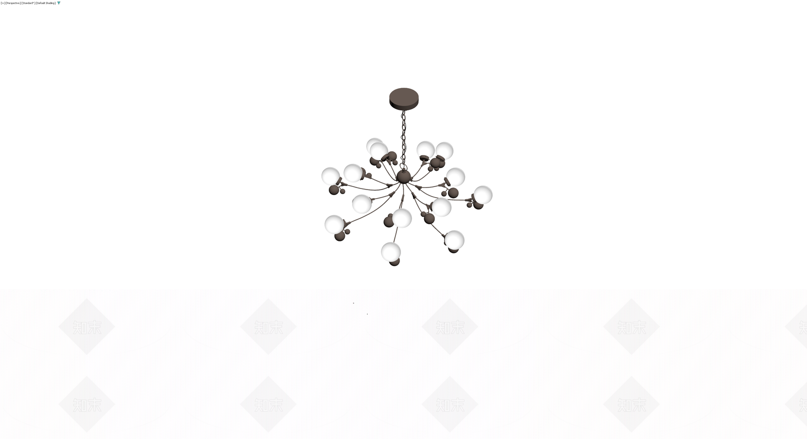 多头球形吊灯模型3D模型下载【ID:1230709911】