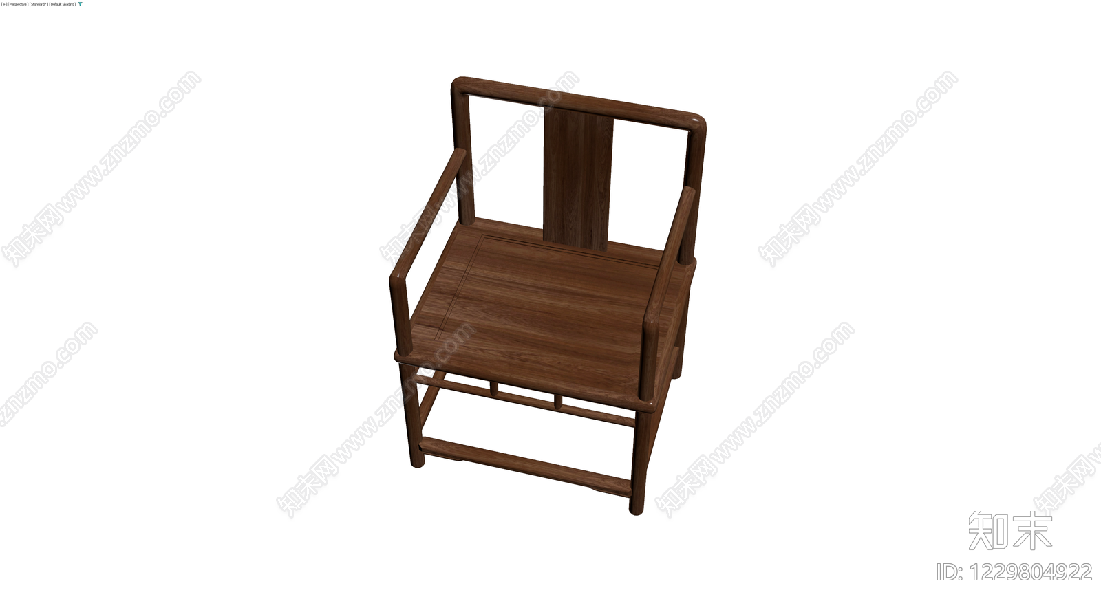 中式木质圈椅模型3D模型下载【ID:1229804922】