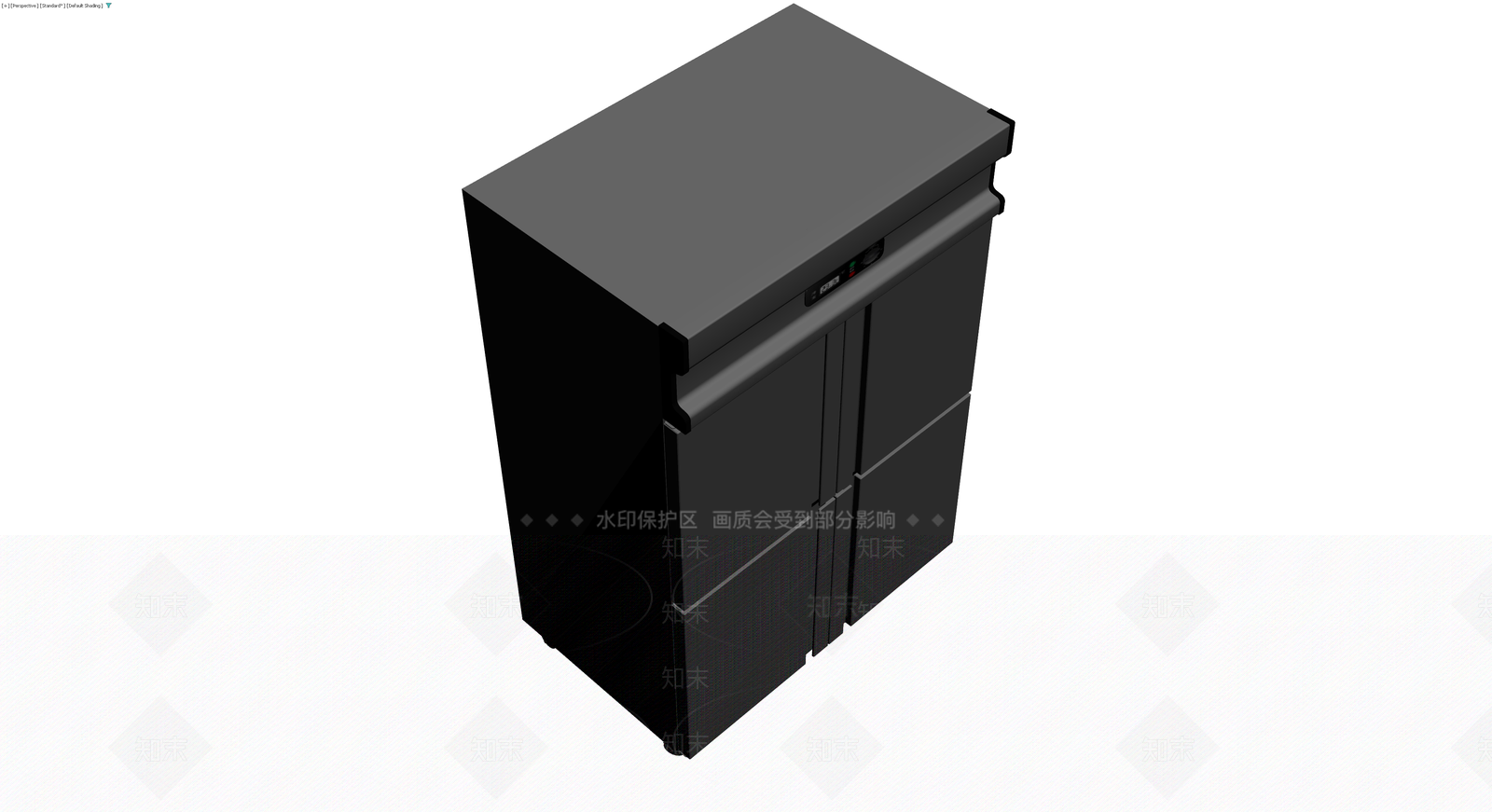 商用四门冷藏柜3D模型下载【ID:1230779879】