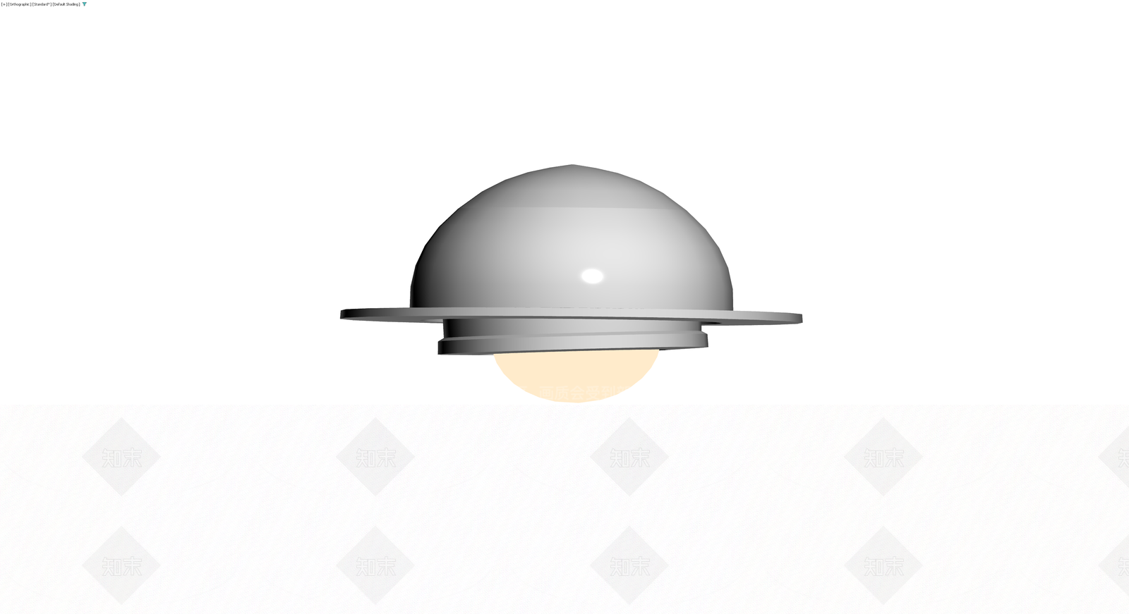 半球形吸顶灯组件3D模型下载【ID:1230761526】