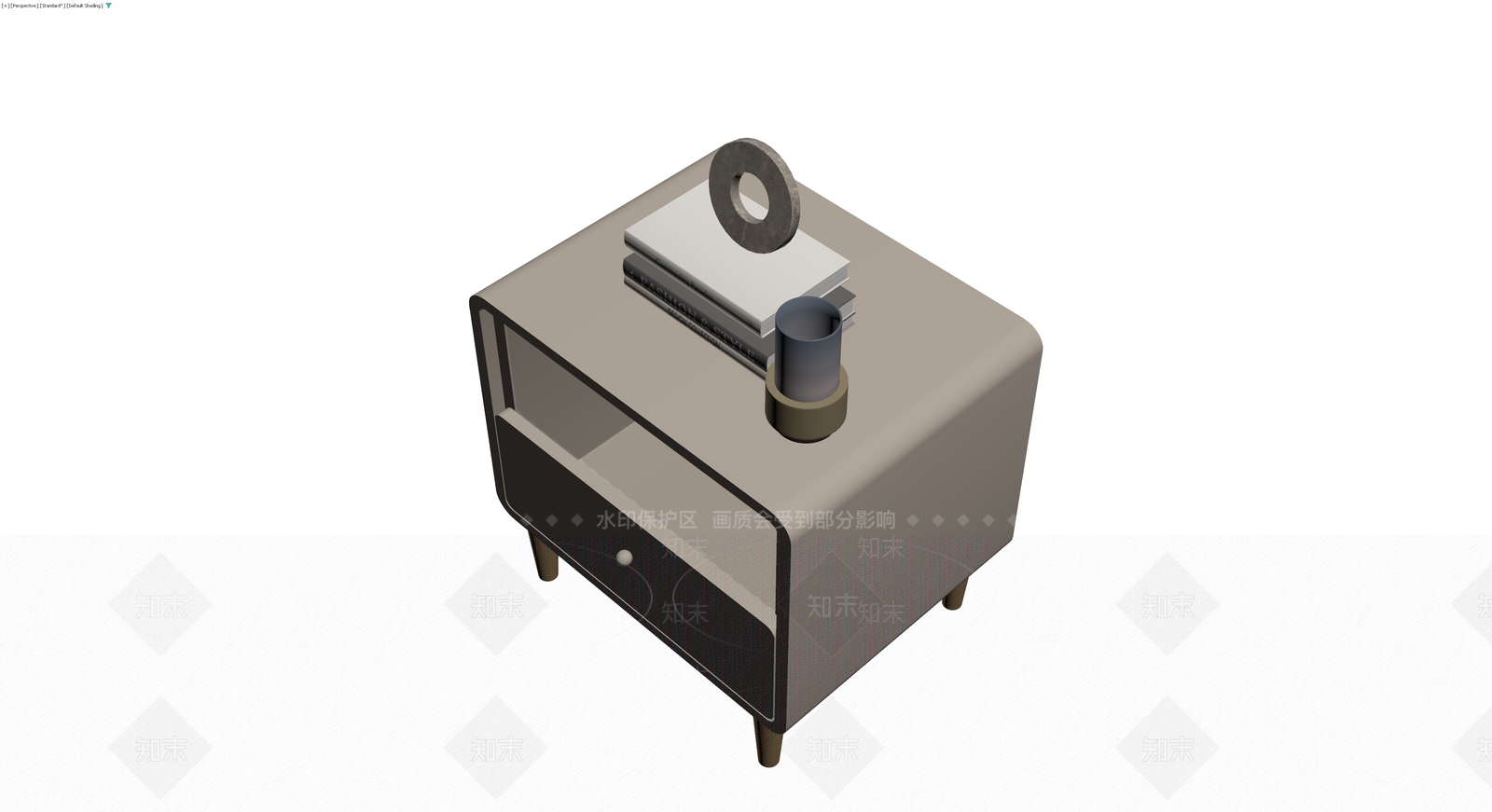 现代风格床头柜组合3D模型下载【ID:1229909707】