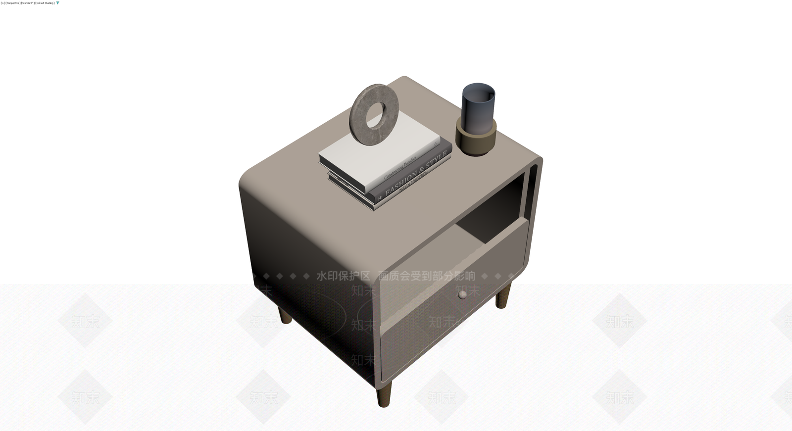 现代风格床头柜组合3D模型下载【ID:1229909707】