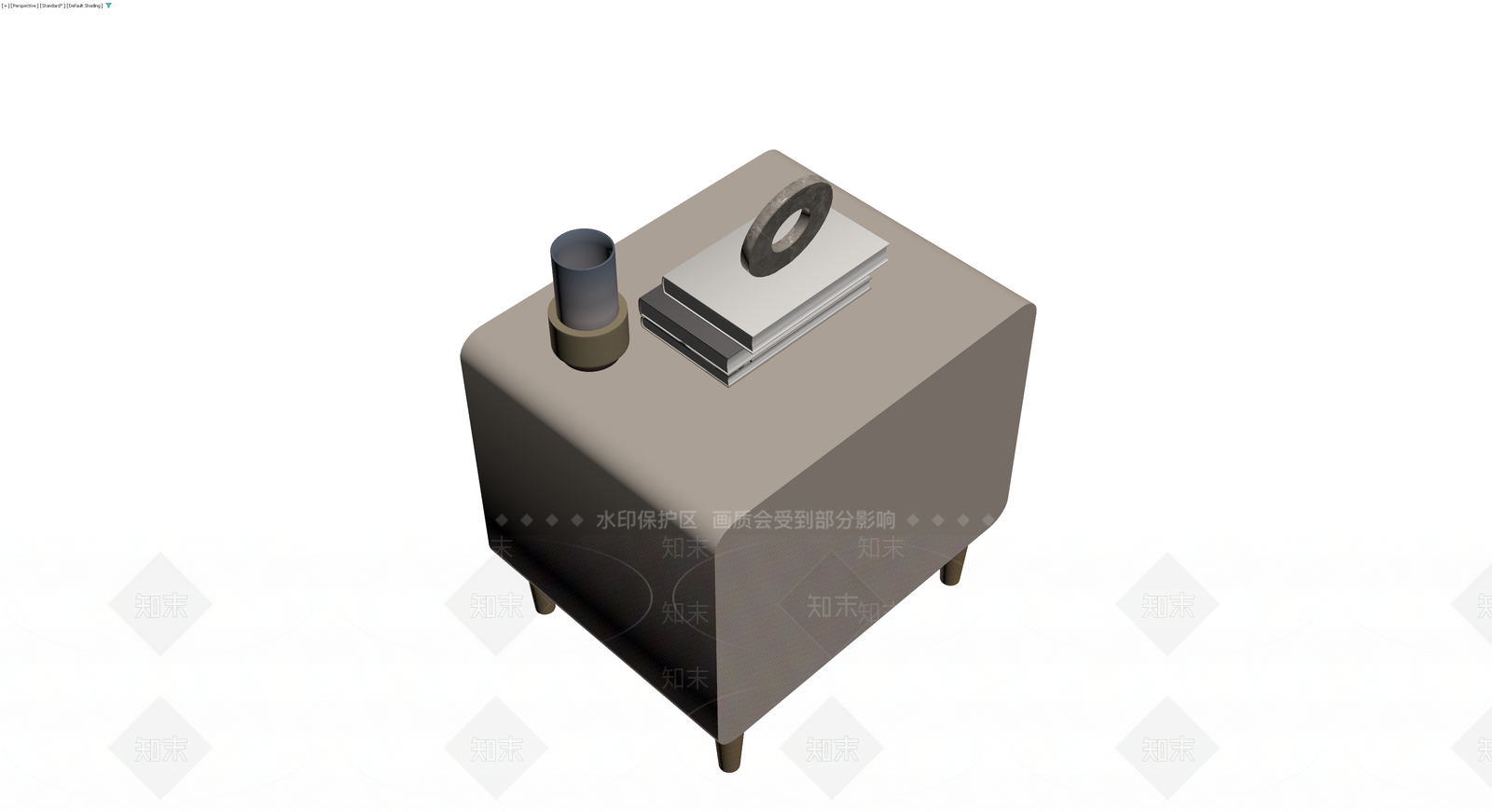 现代风格床头柜组合3D模型下载【ID:1229909707】