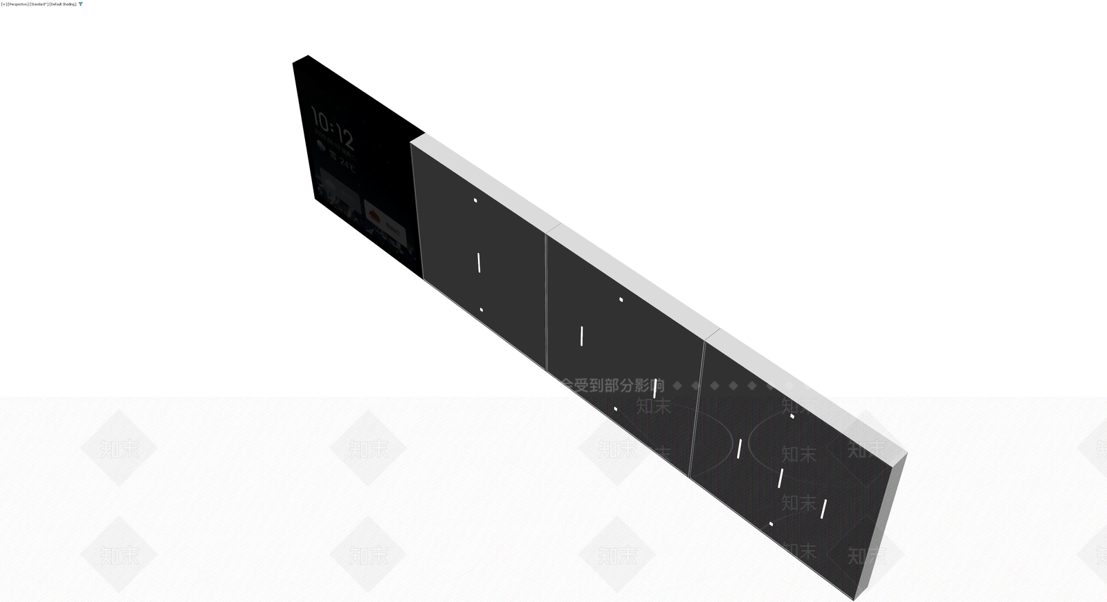 智能面板与开关组合3D模型下载【ID:1229896793】