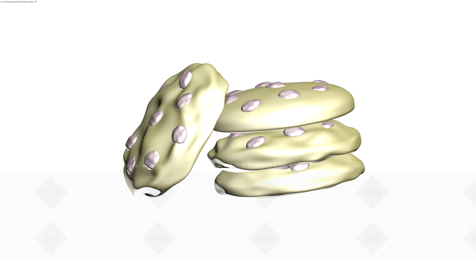 曲奇夹心饼干组合3D模型下载【ID:1230634899】