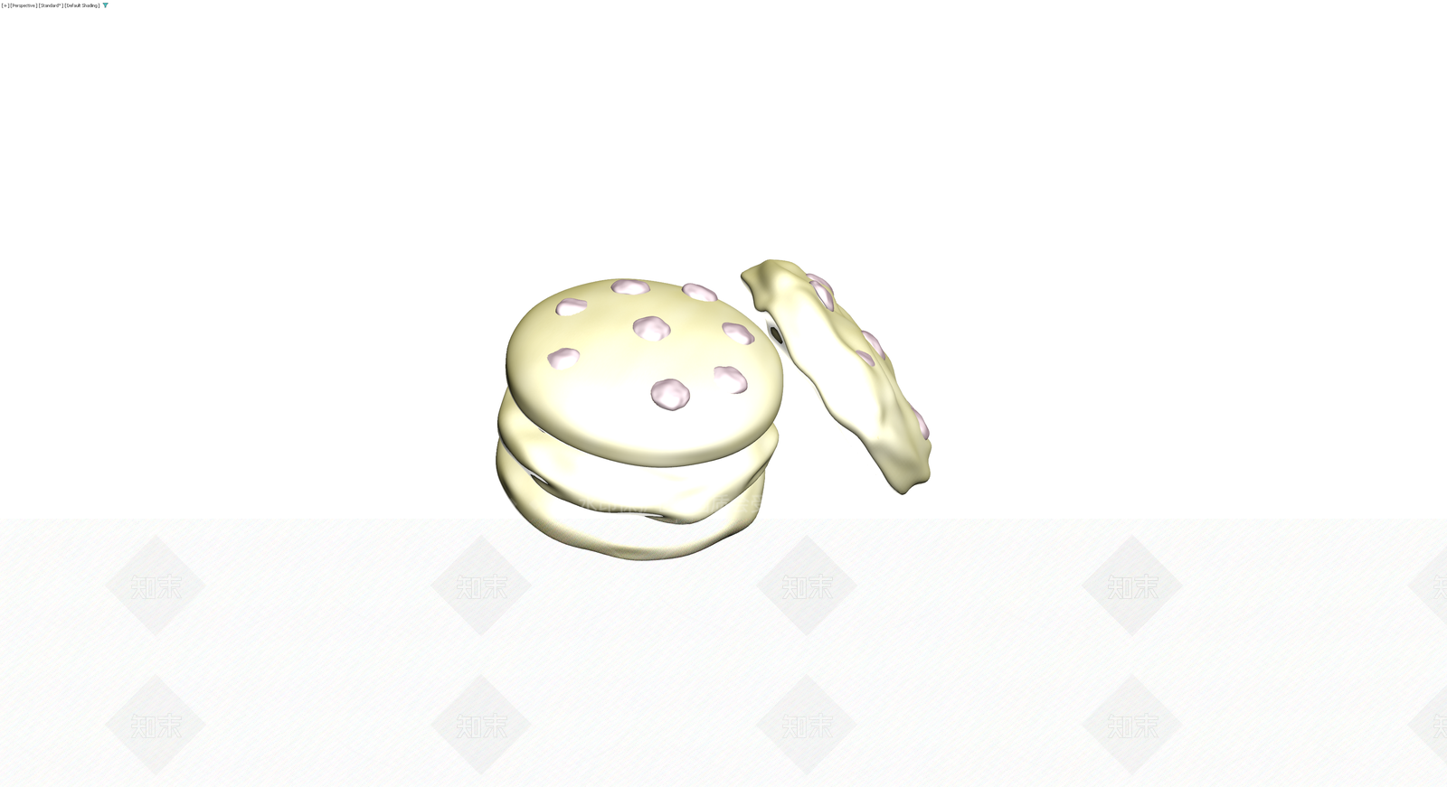 曲奇夹心饼干组合3D模型下载【ID:1230634899】