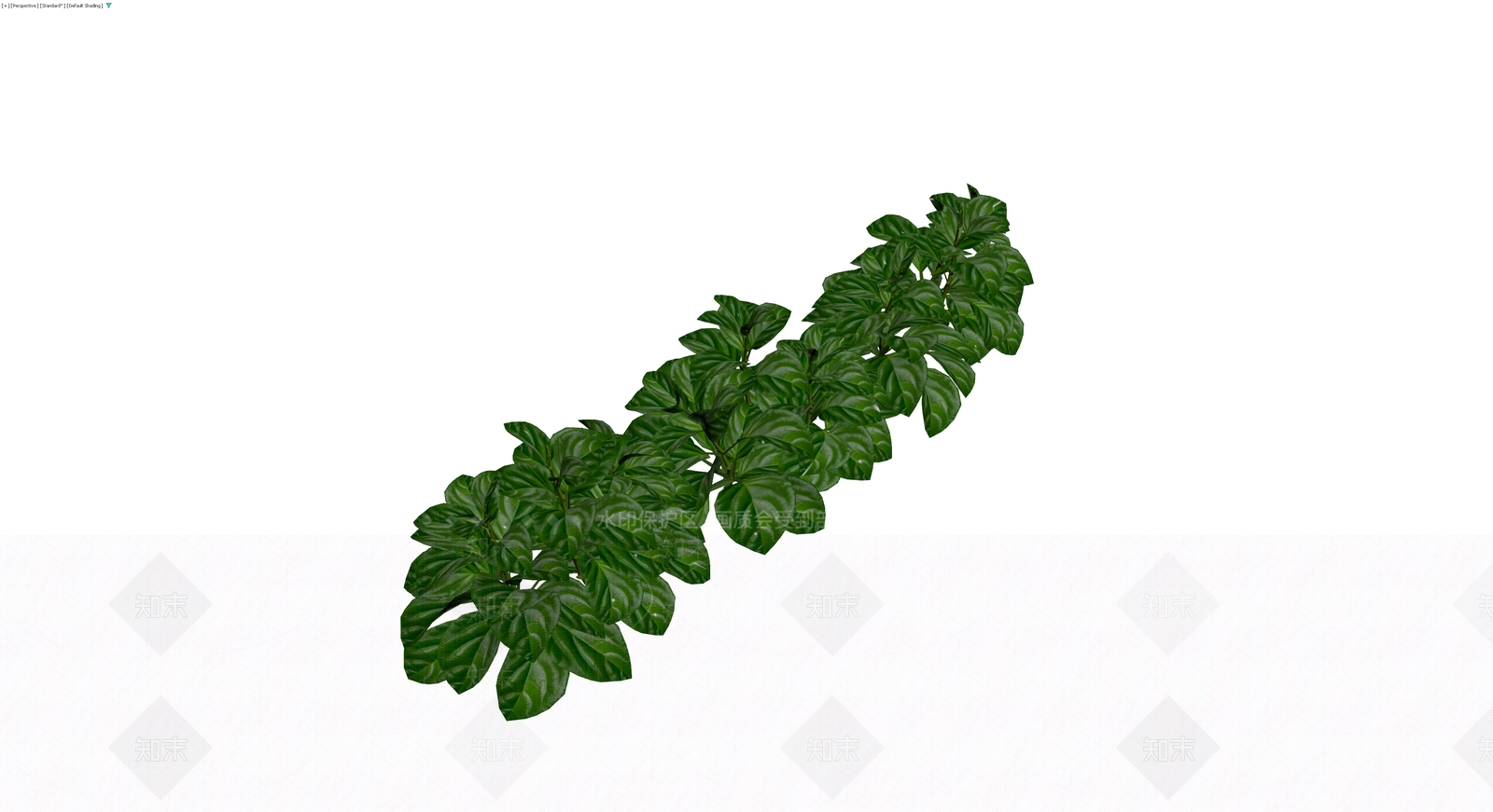 条纹绿植灌木丛3D模型下载【ID:1230143212】