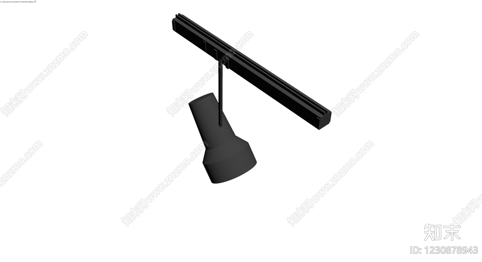 轨道射灯灯具模型3D模型下载【ID:1230878943】