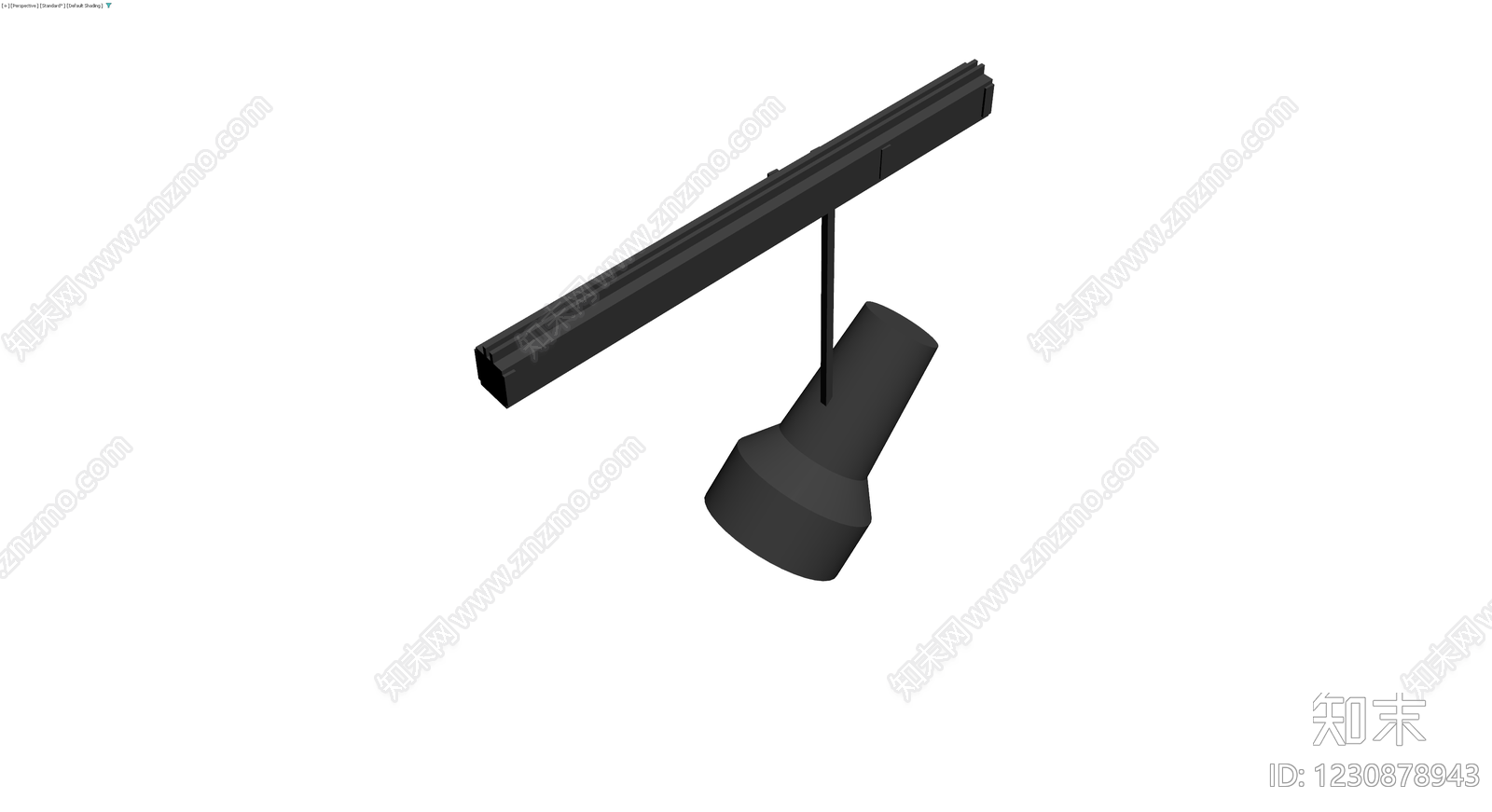 轨道射灯灯具模型3D模型下载【ID:1230878943】