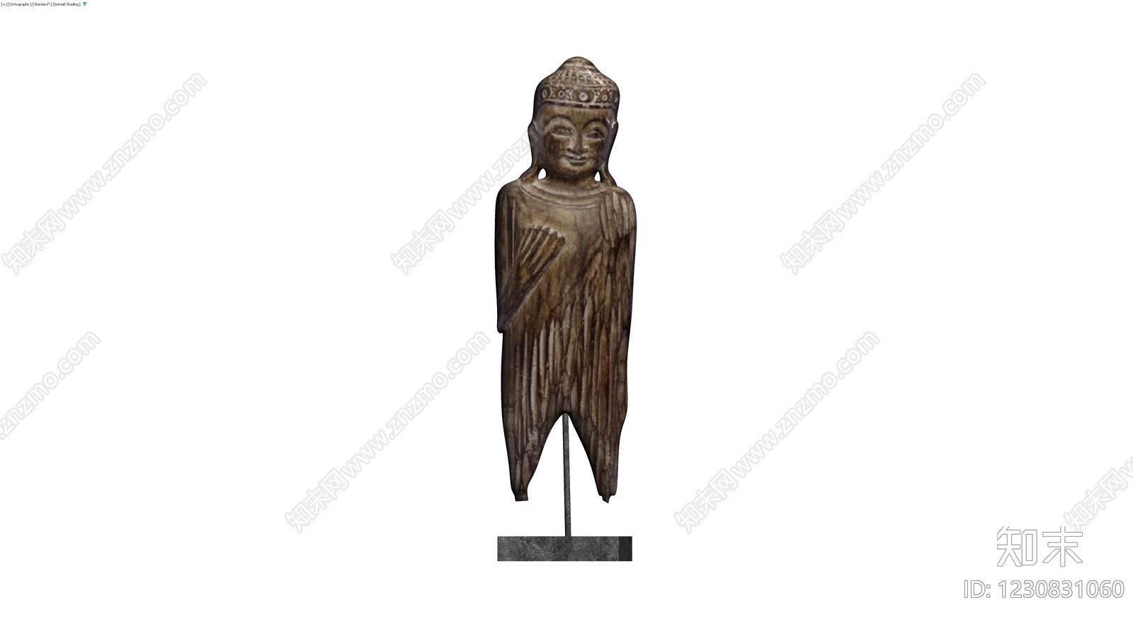 站立人物雕塑模型3D模型下载【ID:1230831060】