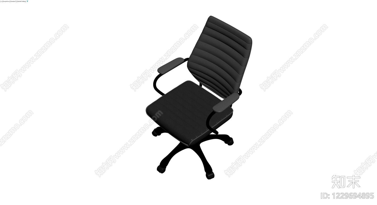 黑色条纹办公椅3D模型下载【ID:1229694895】