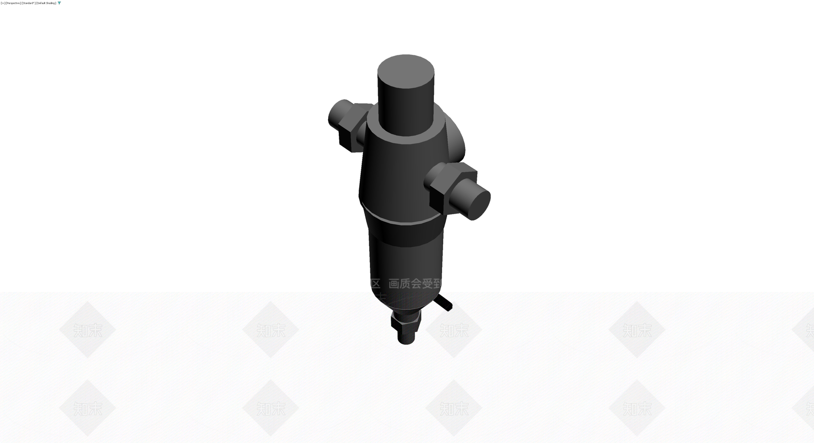 带压力表工业过滤器3D模型下载【ID:1230645333】