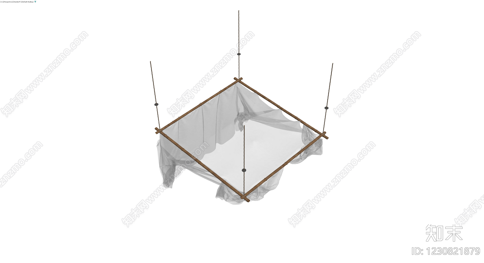 悬挂式蚊帐3D模型下载【ID:1230821879】