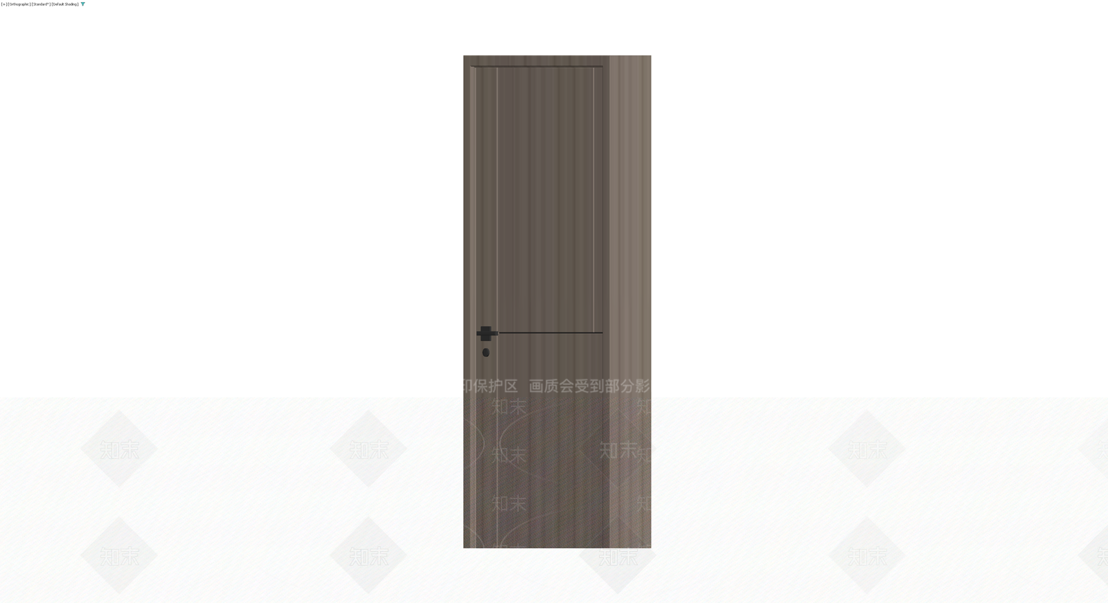 现代竖纹木门3D模型下载【ID:1230544179】