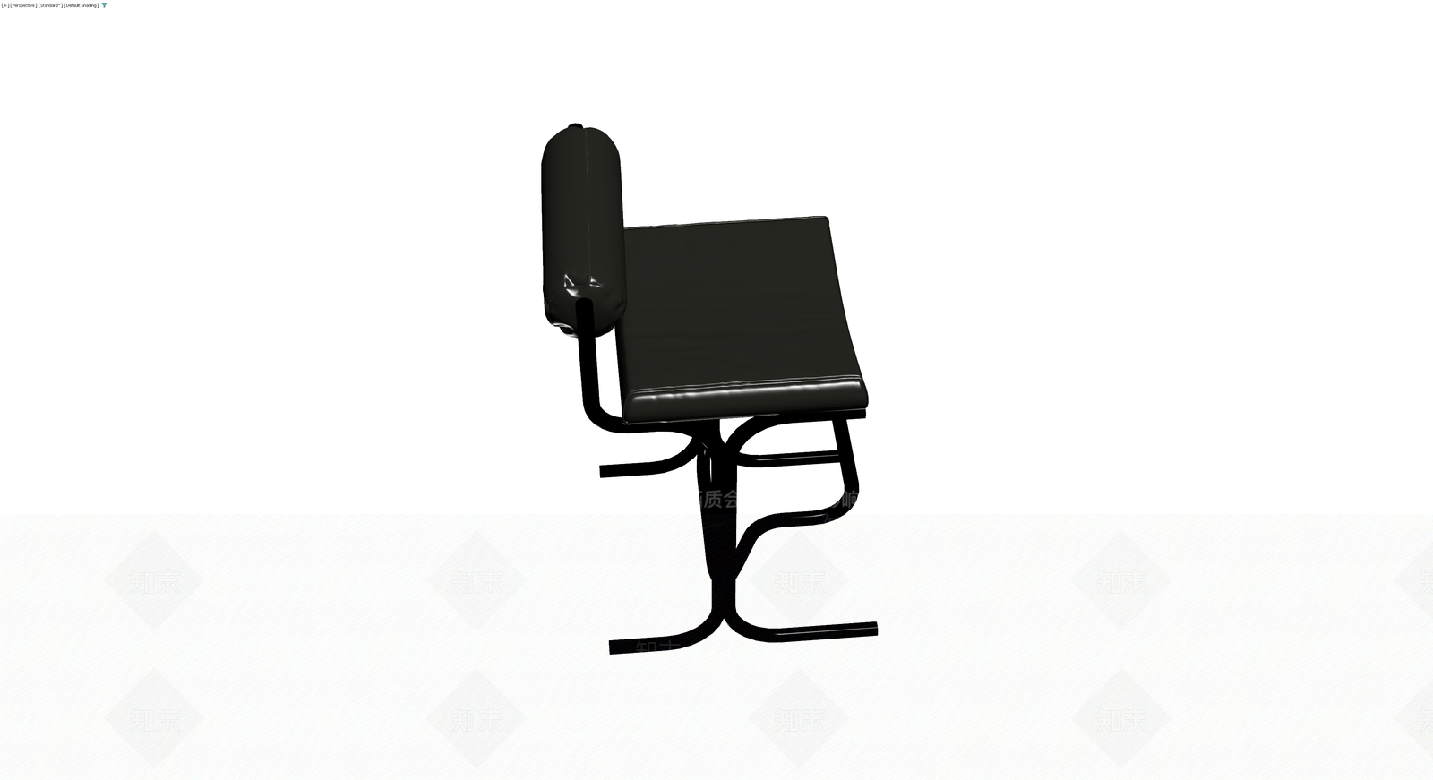 黑色软包折叠椅3D模型下载【ID:1230401246】