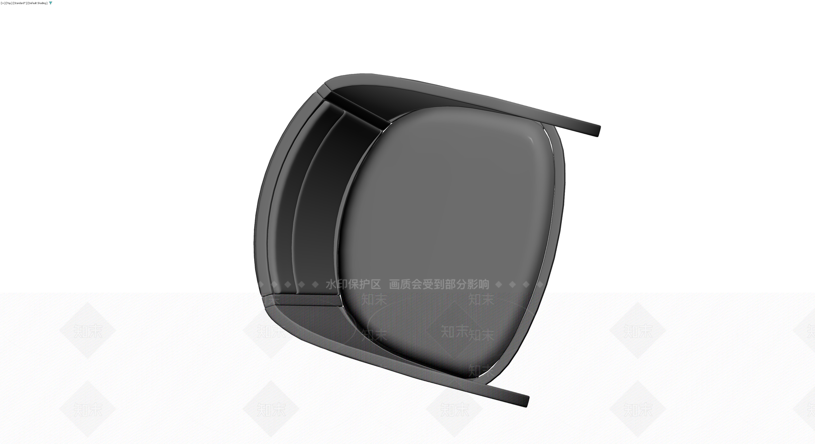 黑色高背休闲椅3D模型下载【ID:1229926528】