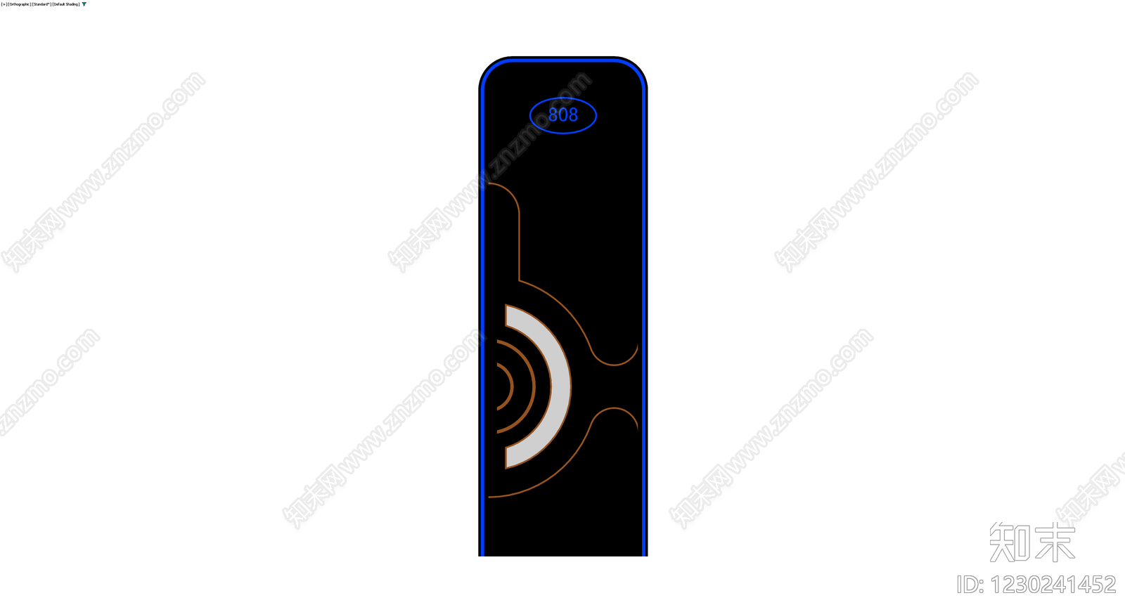 黑色立式导视牌3D模型下载【ID:1230241452】