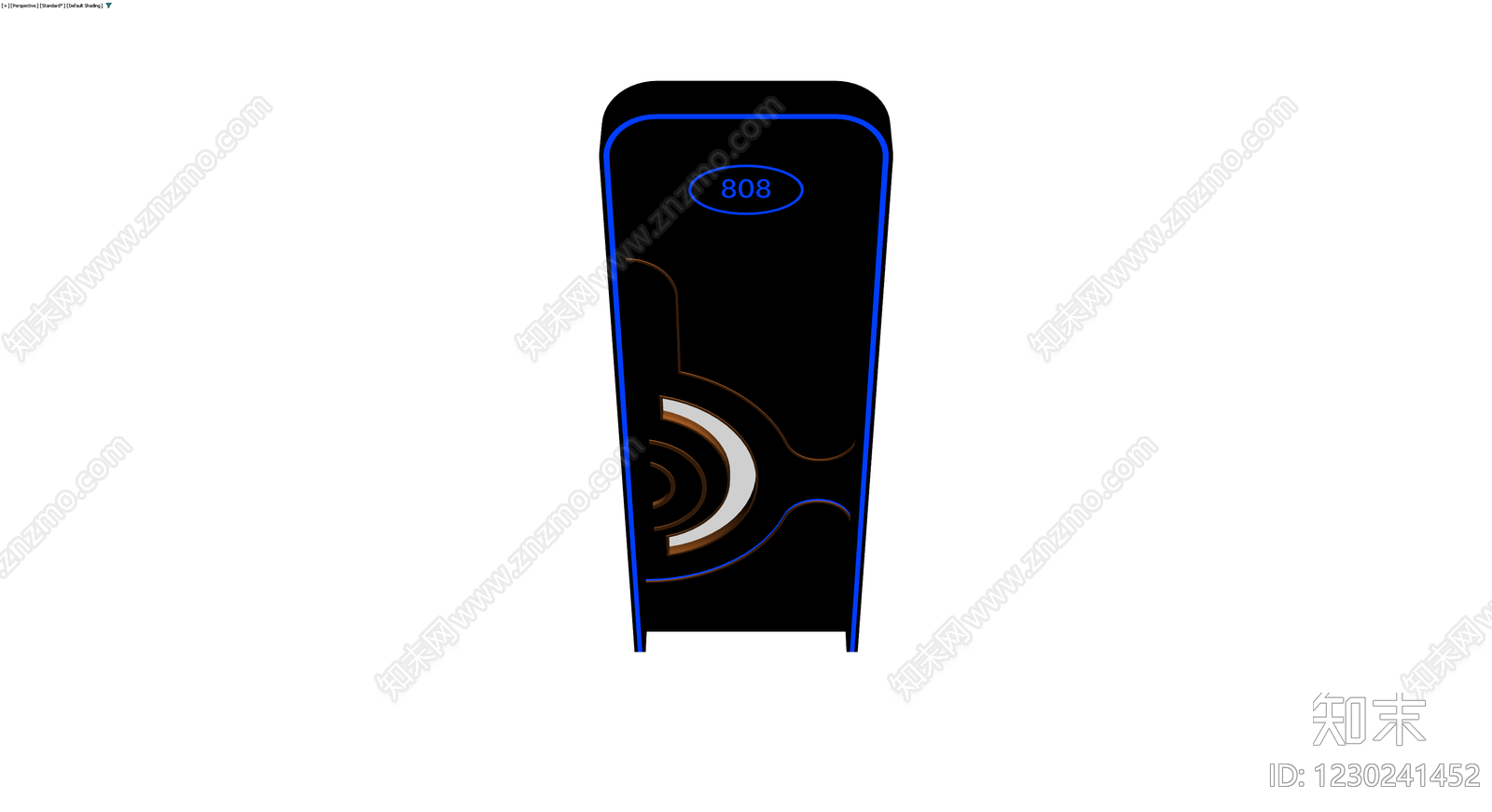 黑色立式导视牌3D模型下载【ID:1230241452】