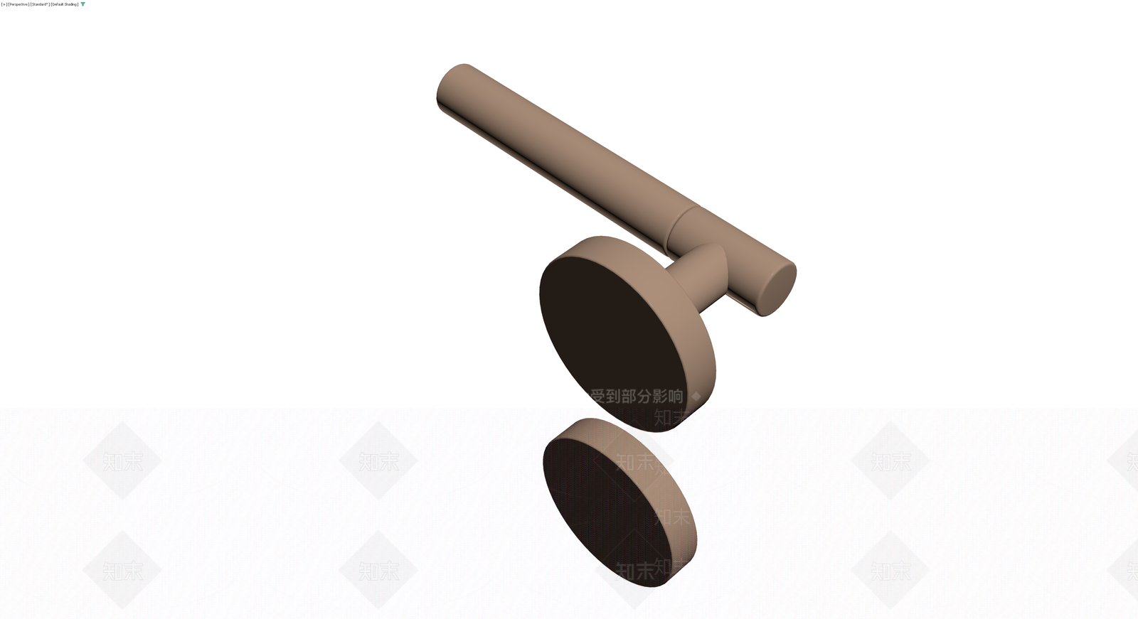 圆形门把手锁具组件3D模型下载【ID:1230689320】