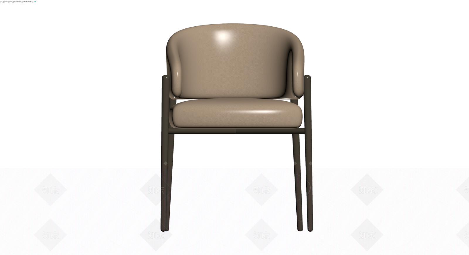 现代风格米色软包椅3D模型下载【ID:1230369937】
