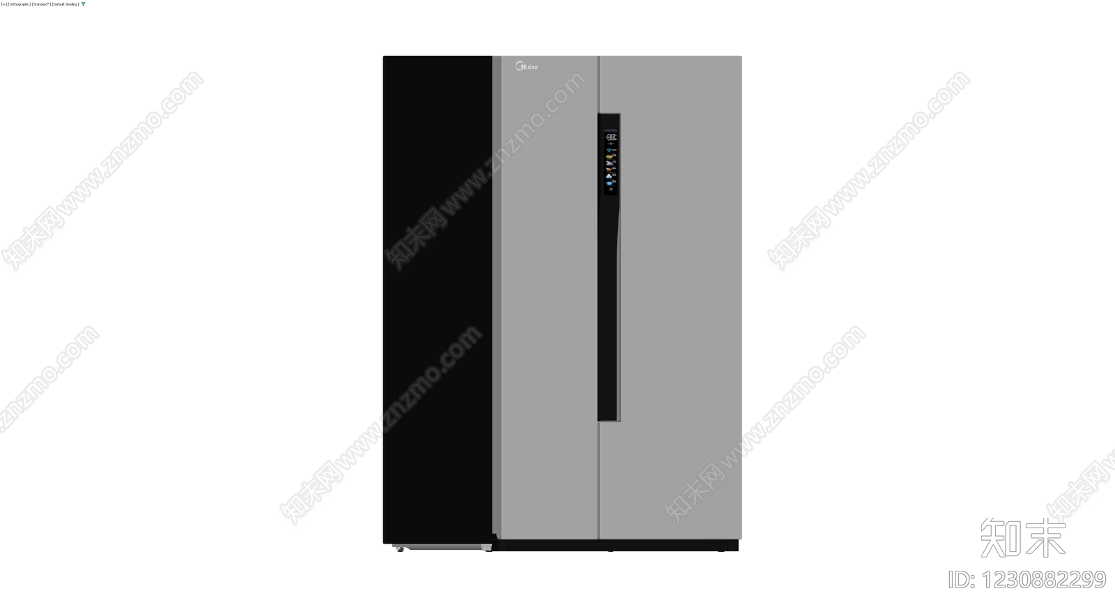 美的双开门冰箱模型3D模型下载【ID:1230882299】