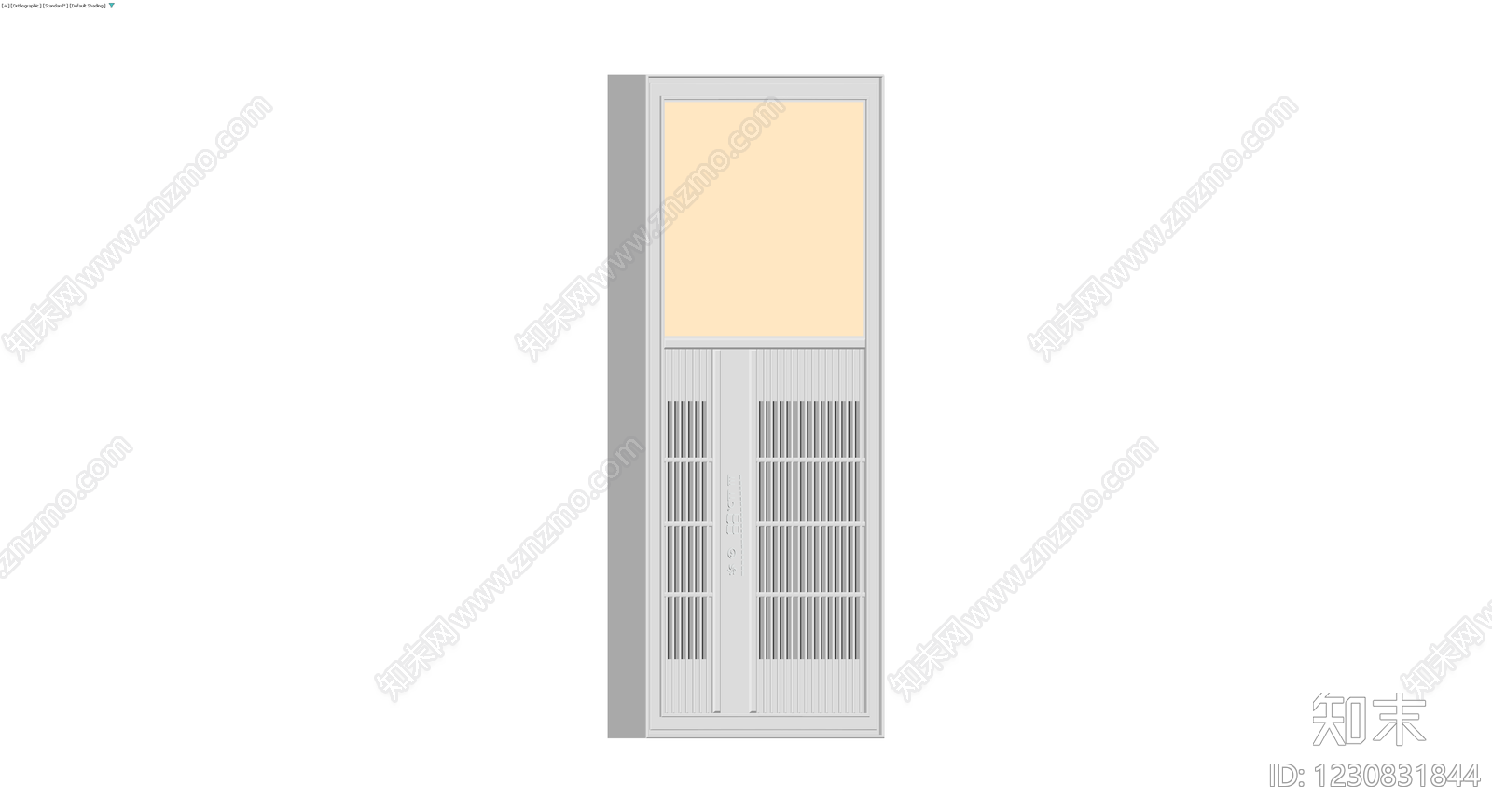 带百叶窗的成品门3D模型下载【ID:1230831844】