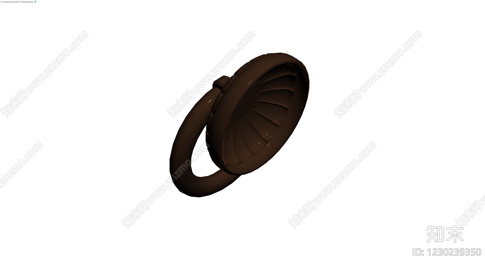 复古风格深褐门环3D模型下载【ID:1230239350】